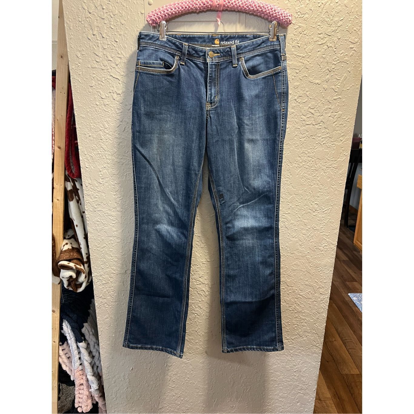 Carhartt Carhartt Relaxed Fit Woman’s Blue Jeans Size 10 Tall - See P Size 32" / US 10 / IT 46 - 1 Thumbnail