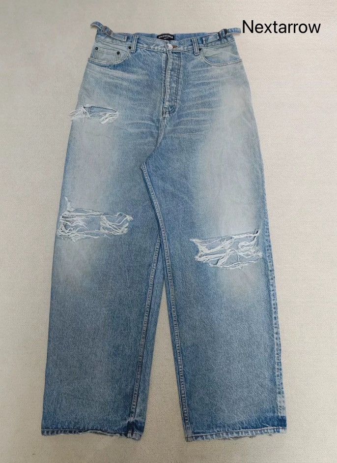 Balenciaga Balenciaga 23FW Destroyed Jeans2412-Nextarrow Size US 27 - 1 Thumbnail