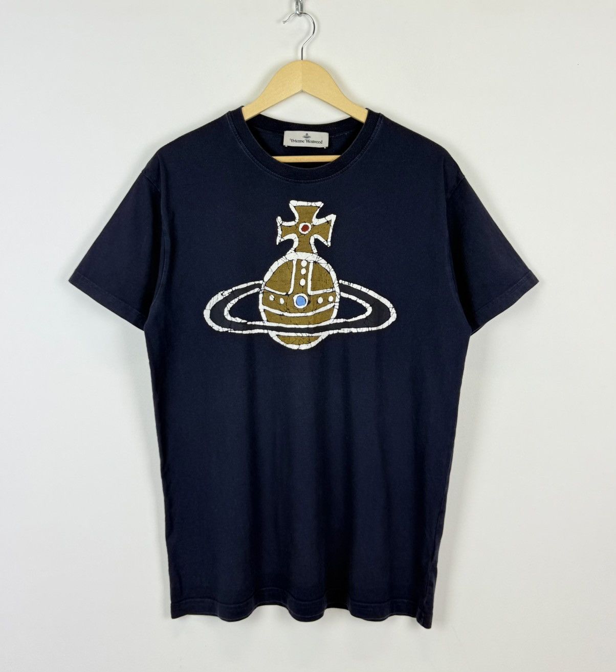 Vivienne Westwood Vivienne Westwood Time Machine Classic Orb T-shirt Navy Blue Size US M / EU 48-50 / 2 - 2 Thumbnail
