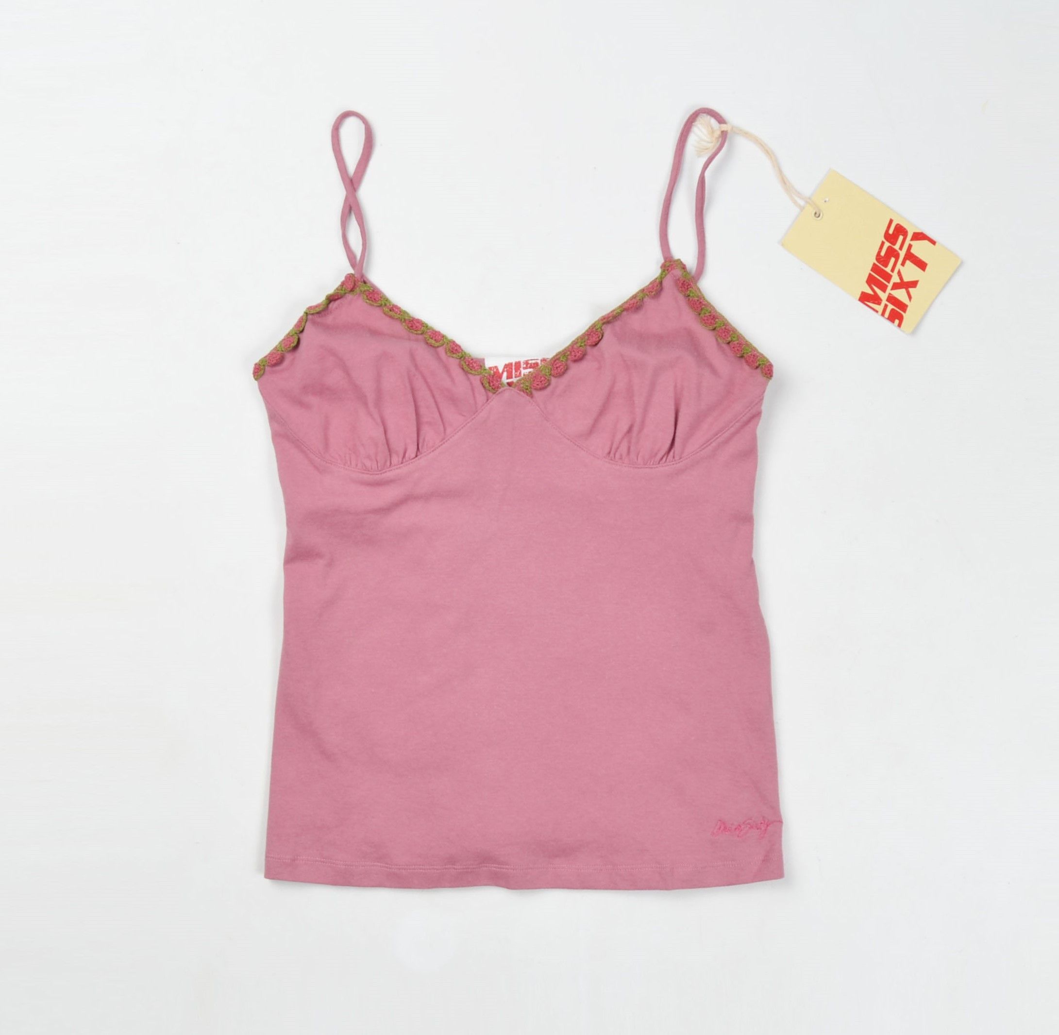 Miss Sixty Miss Sixty Y2K Fairy Baby Doll Pink Cami Top Size M / US 6-8 / IT 42-44 - 4 Thumbnail