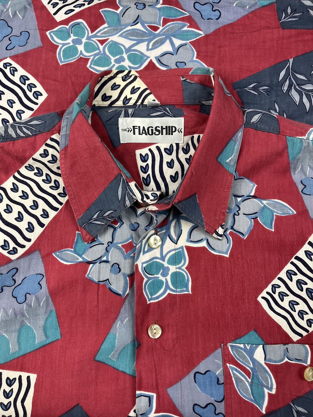 Other The Flagship vintage 90s abstract art button up crazy shirt Size US XL / EU 56 / 4 - 1 Thumbnail