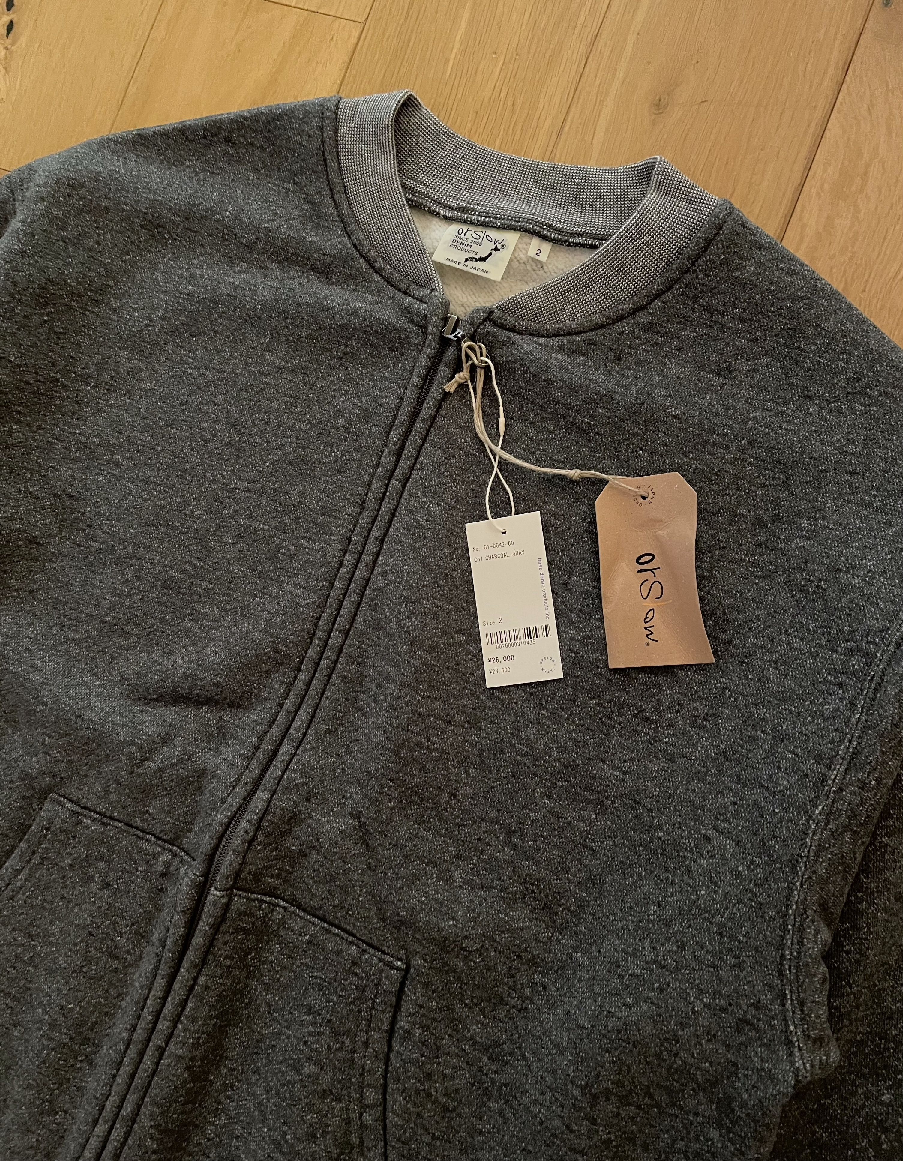 Orslow orSlow Densely Woven Zip Sweatshirt Charcoal Grey Size 2 Size US M / EU 48-50 / 2 - 3 Thumbnail