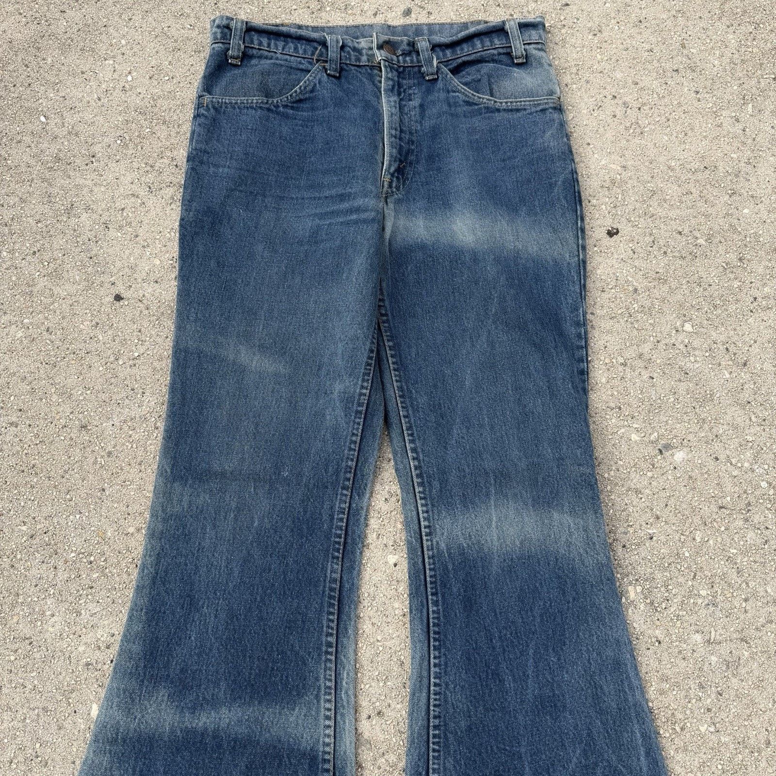 Levi's × Vintage Vintage Levi’s 684 Orange Tab Flare Bell Bottom Jeans 32x34 Size US 32 / EU 48 - 2 Thumbnail