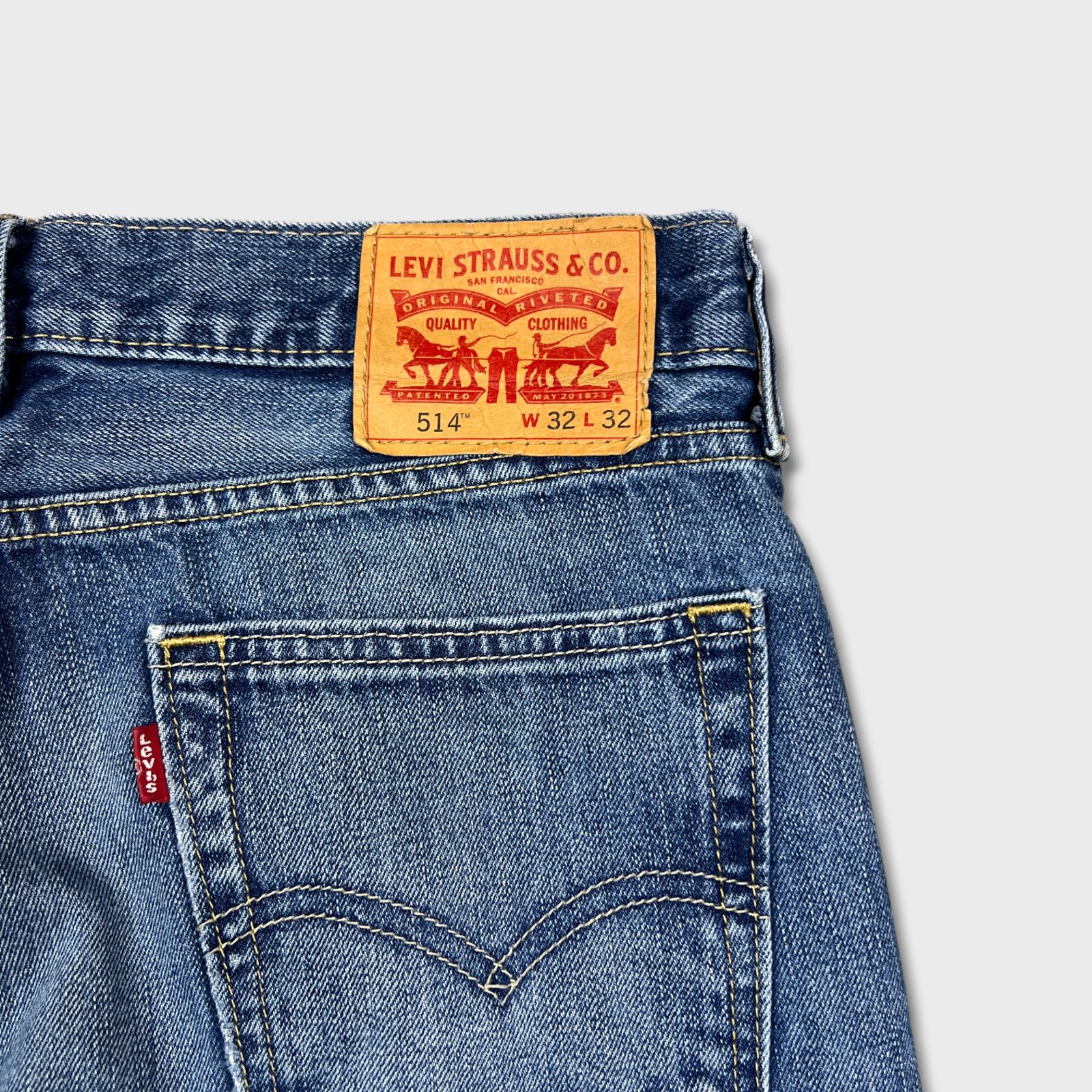 Levi's × Vintage Levi's 514 Jeans 32x31 Straight Fit American Denim Pants Size US 32 / EU 48 - 6 Thumbnail