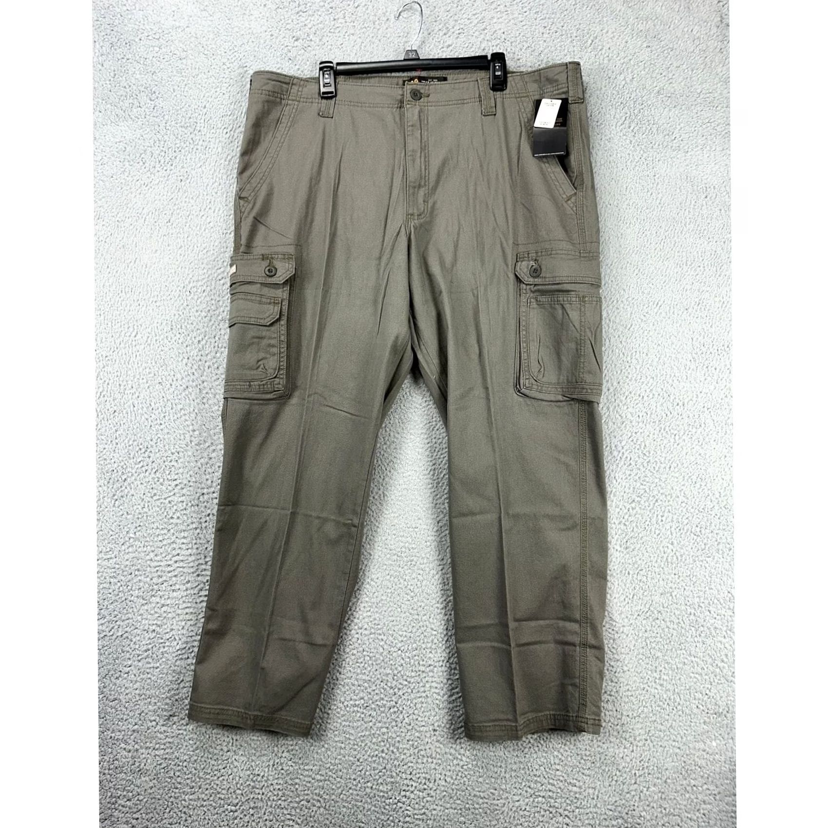 Lee Lee Cargo Pants Mens 42X30 Grey Straight Leg Flat Front Outdoor Stretch Logo NEW Size US 42 / EU 58 - 3 Thumbnail