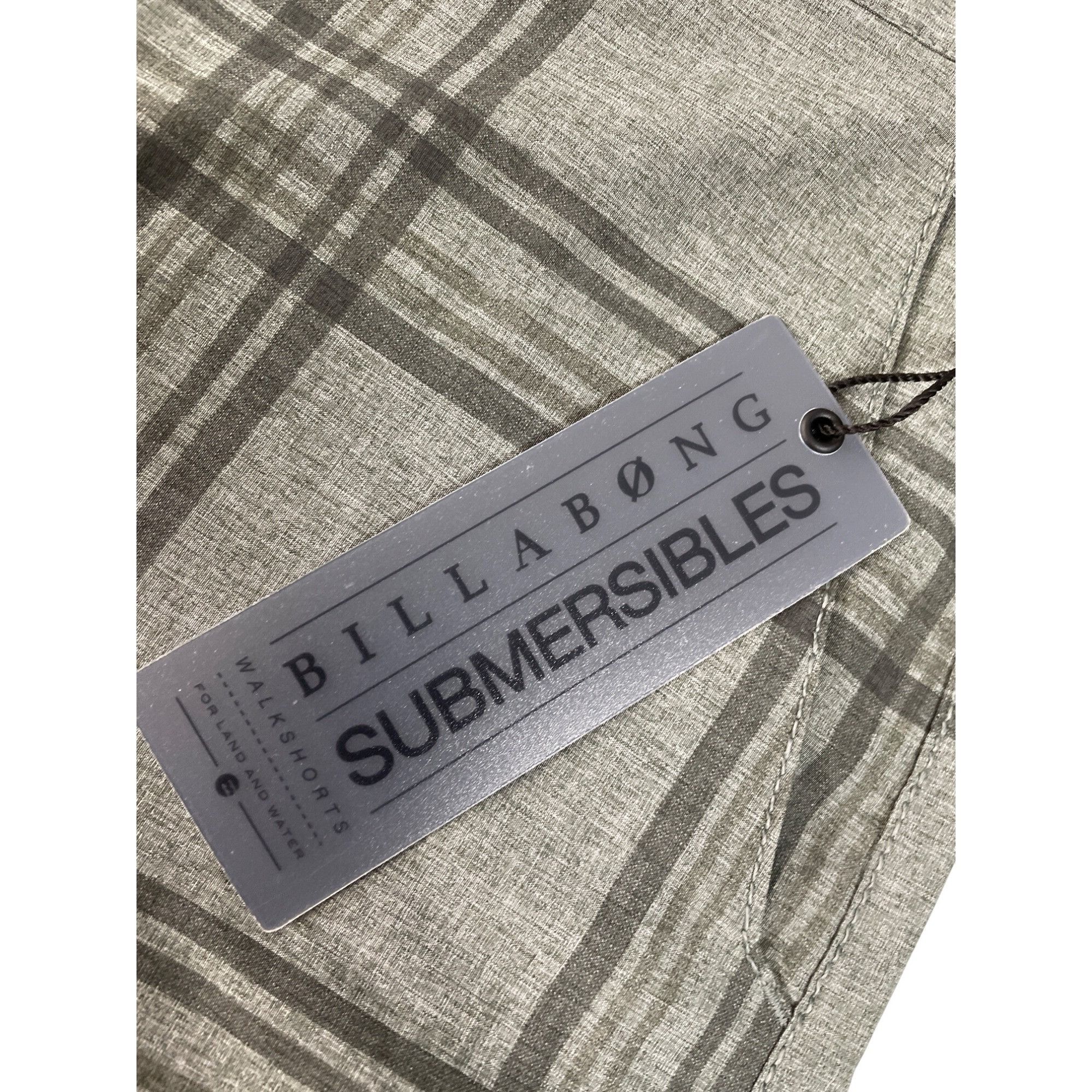 Billabong Billabong Mens submersible X Stretch gray plaid shorts size Size US 32 / EU 48 - 5 Thumbnail