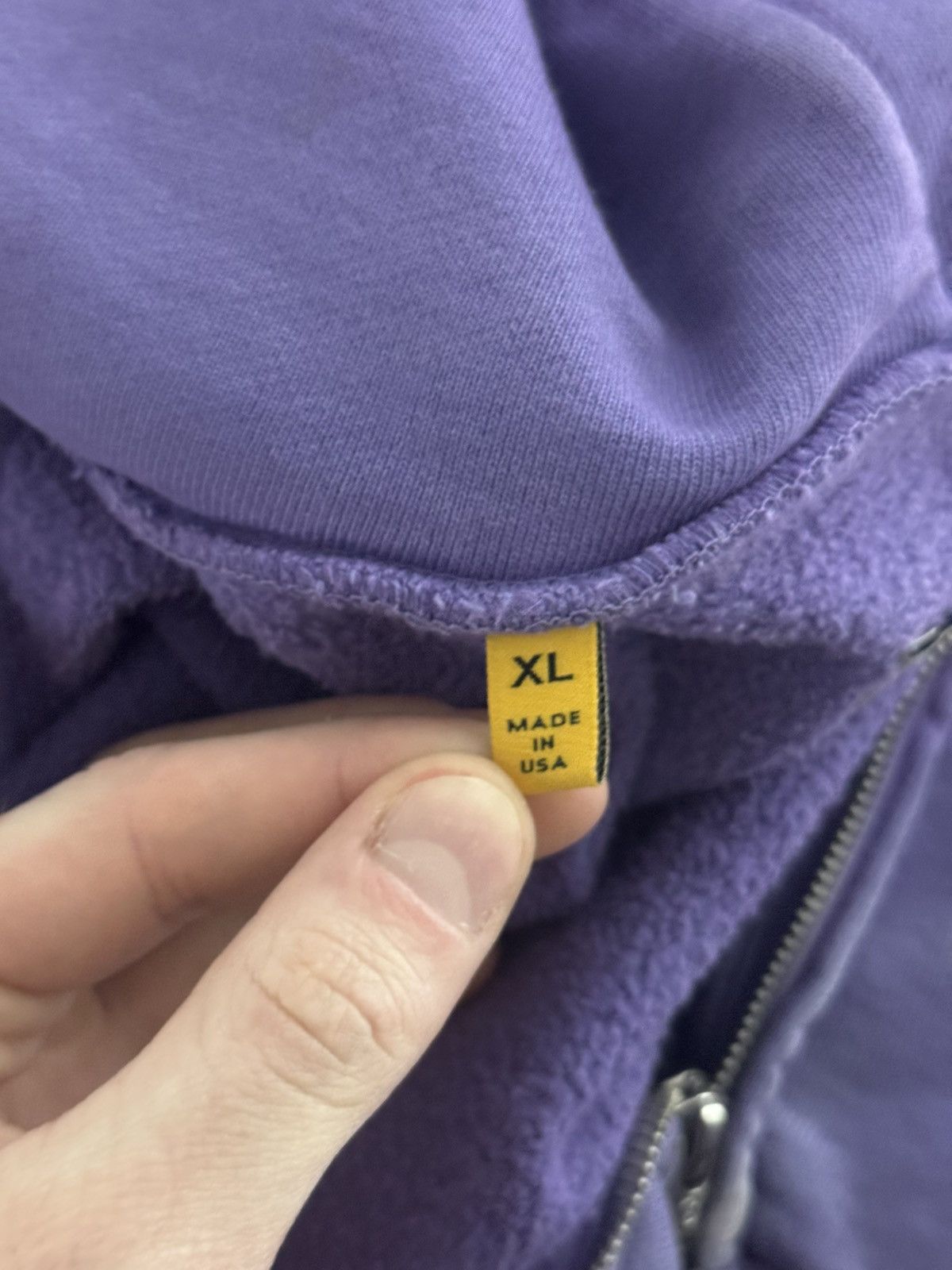 Gallery Dept. Gallery Dept French Zip Up Hoodie - Purple Size US XL / EU 56 / 4 - 5 Thumbnail