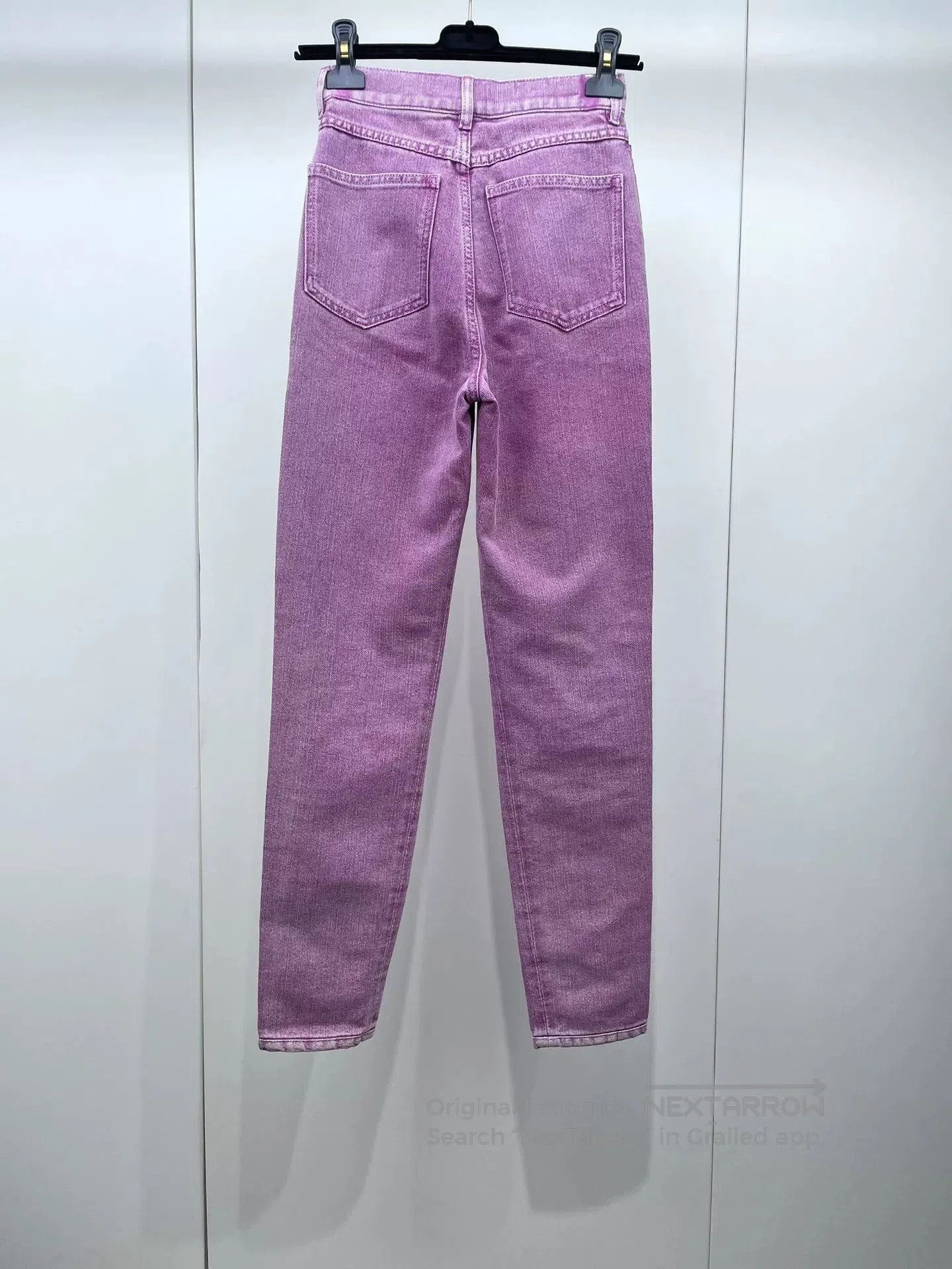 Chanel Chanel 23C Pink Distressed Jeans. Size 35" - 2 Thumbnail