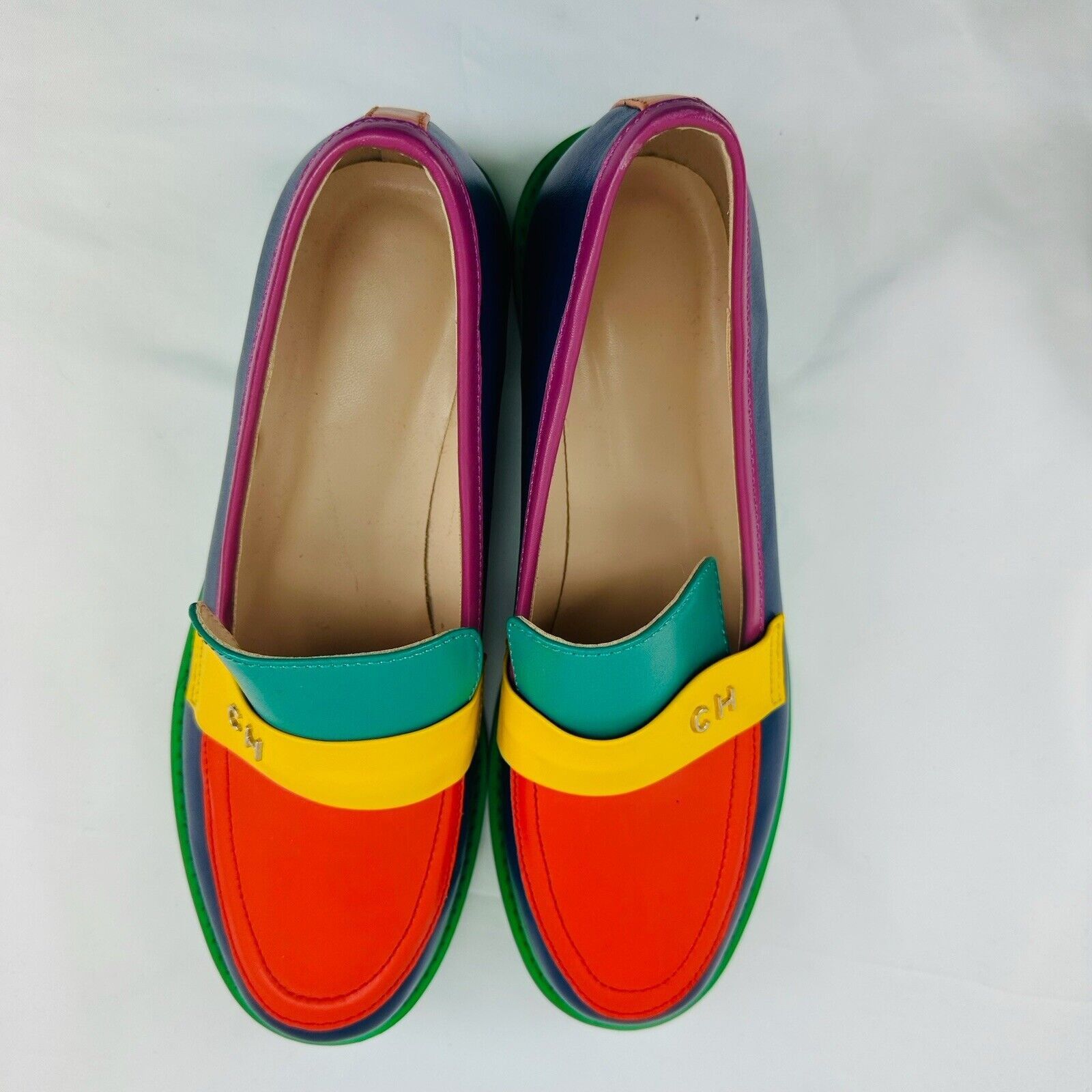 Other Womens Leather Multicoloured Flat Slipon broge NARROW 10 US Size US 10 / IT 40 - 5 Thumbnail