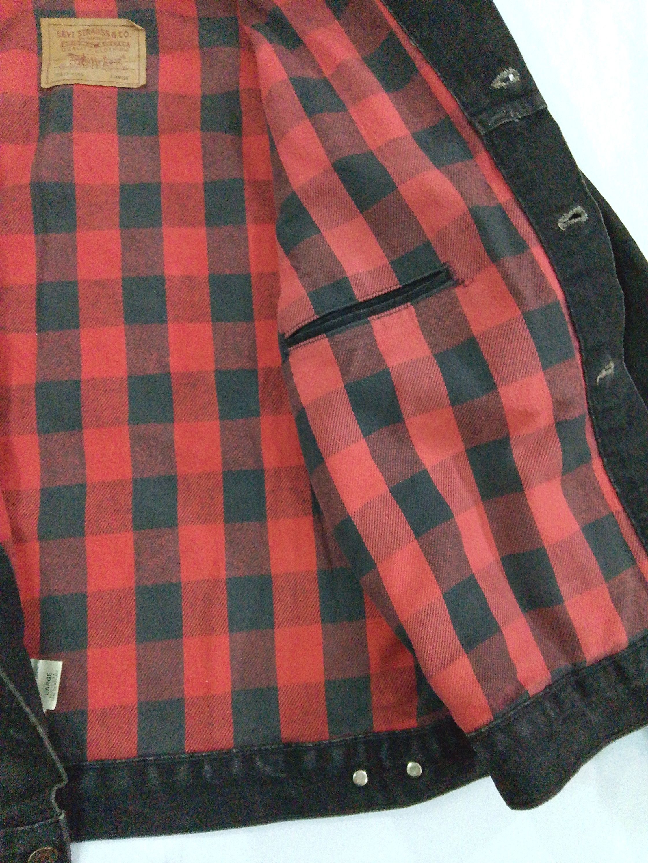 Levi's Vintage Levi’s 70417 Flannel Lined Denim Jacket USA Made Size US L / EU 52-54 / 3 - 19 Thumbnail