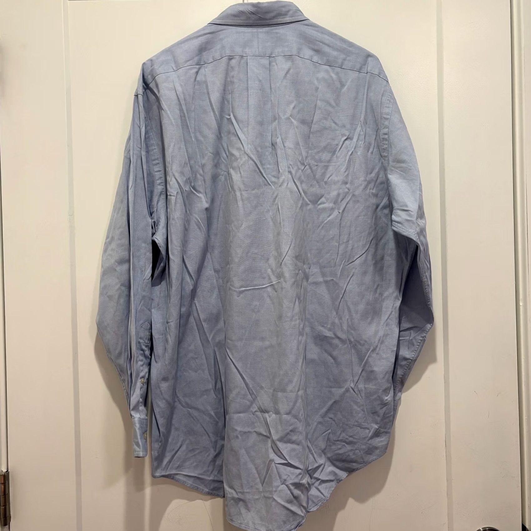 Ralph Lauren Ralph Lauren Mens Light Blue Pinpoint Oxford Button Down Shirt 16-33 Size US L / EU 52-54 / 3 - 3 Thumbnail