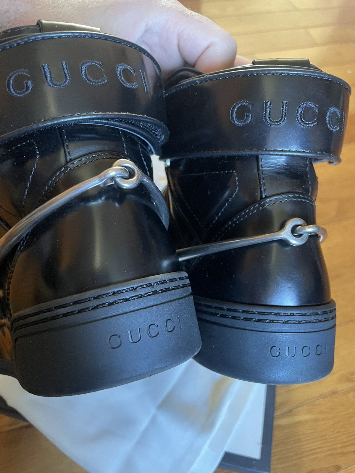 Gucci MENS GUCCI MANGUM HIGH TOPS Size US 8 / EU 41 - 10 Thumbnail