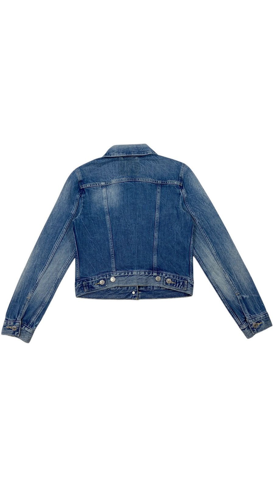 Levi's Levis Washed Blue Trucker Jacket Denim Size XS / US 0-2 / IT 36-38 - 2 Thumbnail