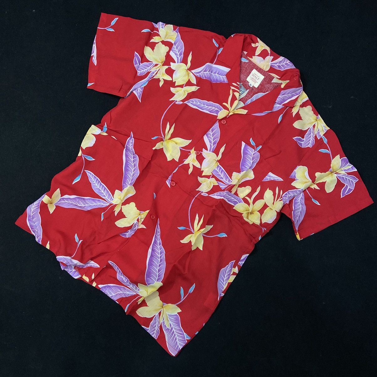 Japanese Brand × Sun Surf Half Open Collar Shirt Pattern Leaf Short Sleeve Red ⁣ Size US M / EU 48-50 / 2 - 1 Thumbnail