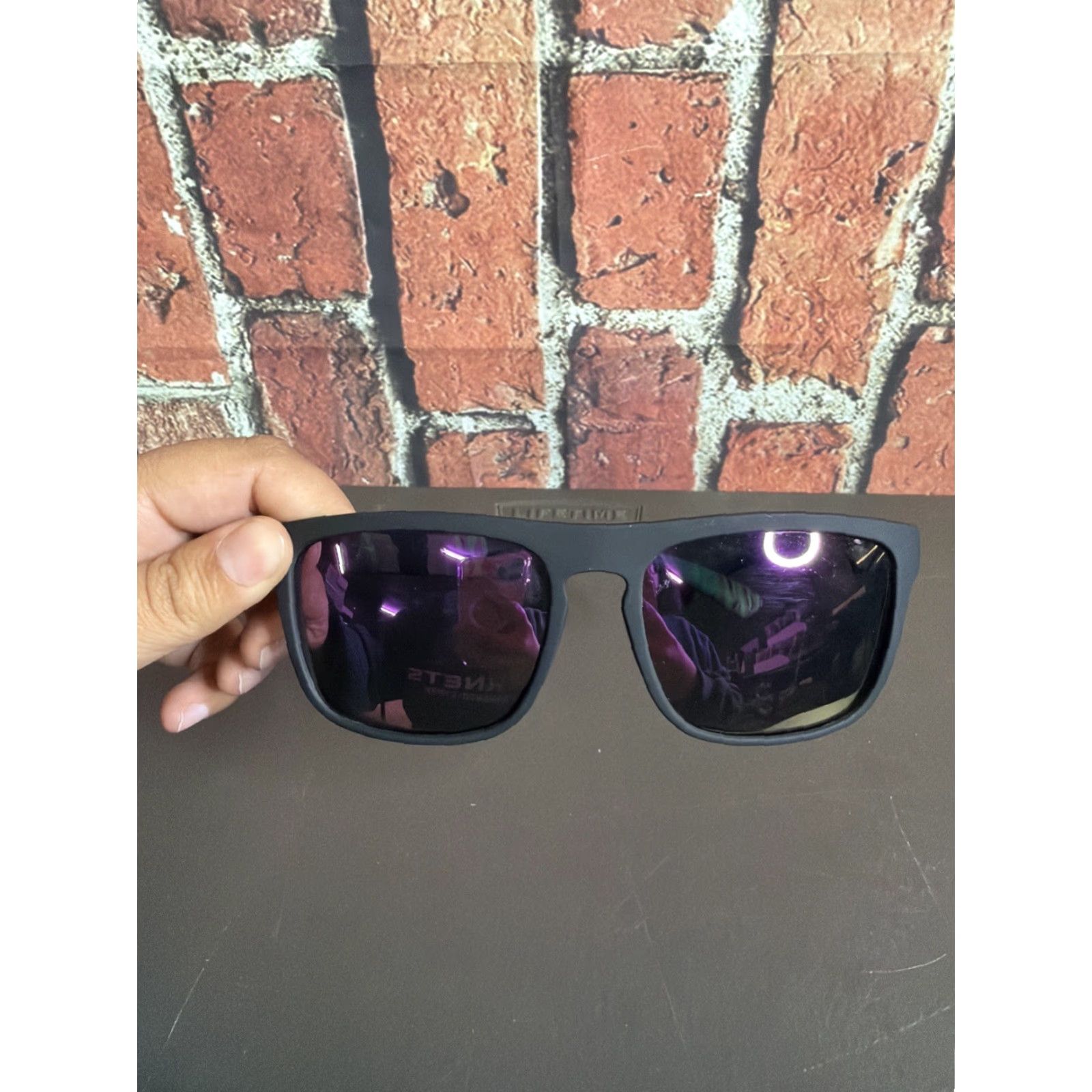 Quiksilver Quiksilver Sunglasses Unisex Square Matte Black Mirrored UV400 Lightweight Plastic Polycarbonate Sports Square Frames Size ONE SIZE - 2 Thumbnail