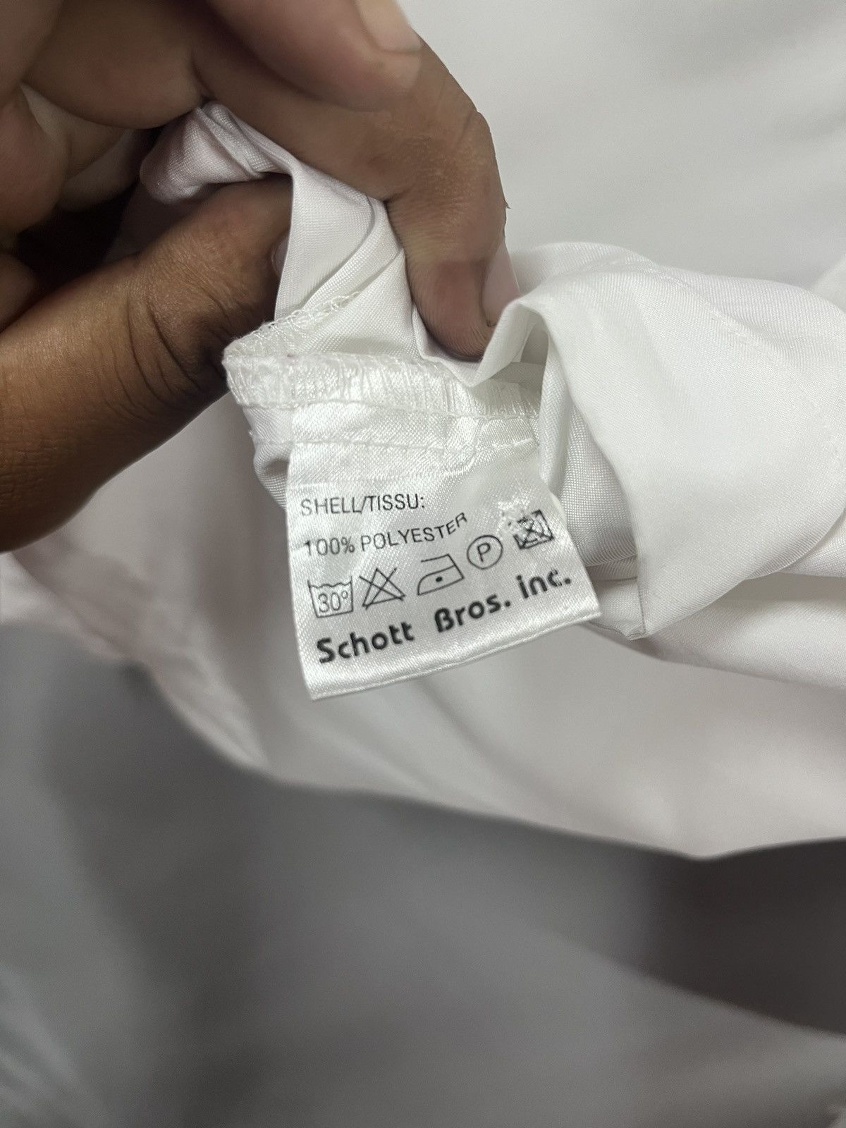 Schott Schott nyc shirt colour white Size US M / EU 48-50 / 2 - 8 Thumbnail