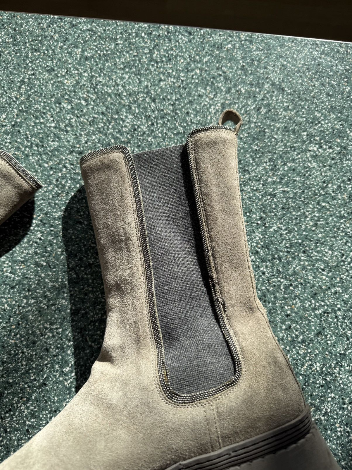 Brunello Cucinelli Brunello cucinelli Elastic Panel Suede Leather Monili Boots Size US 7 / IT 37 - 11 Thumbnail