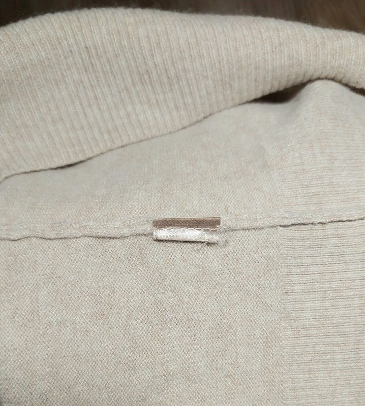 Massimo Dutti 95% wool 5% cashmere turtleneck sweater jumper beige Size S / US 4 / IT 40 - 5 Thumbnail