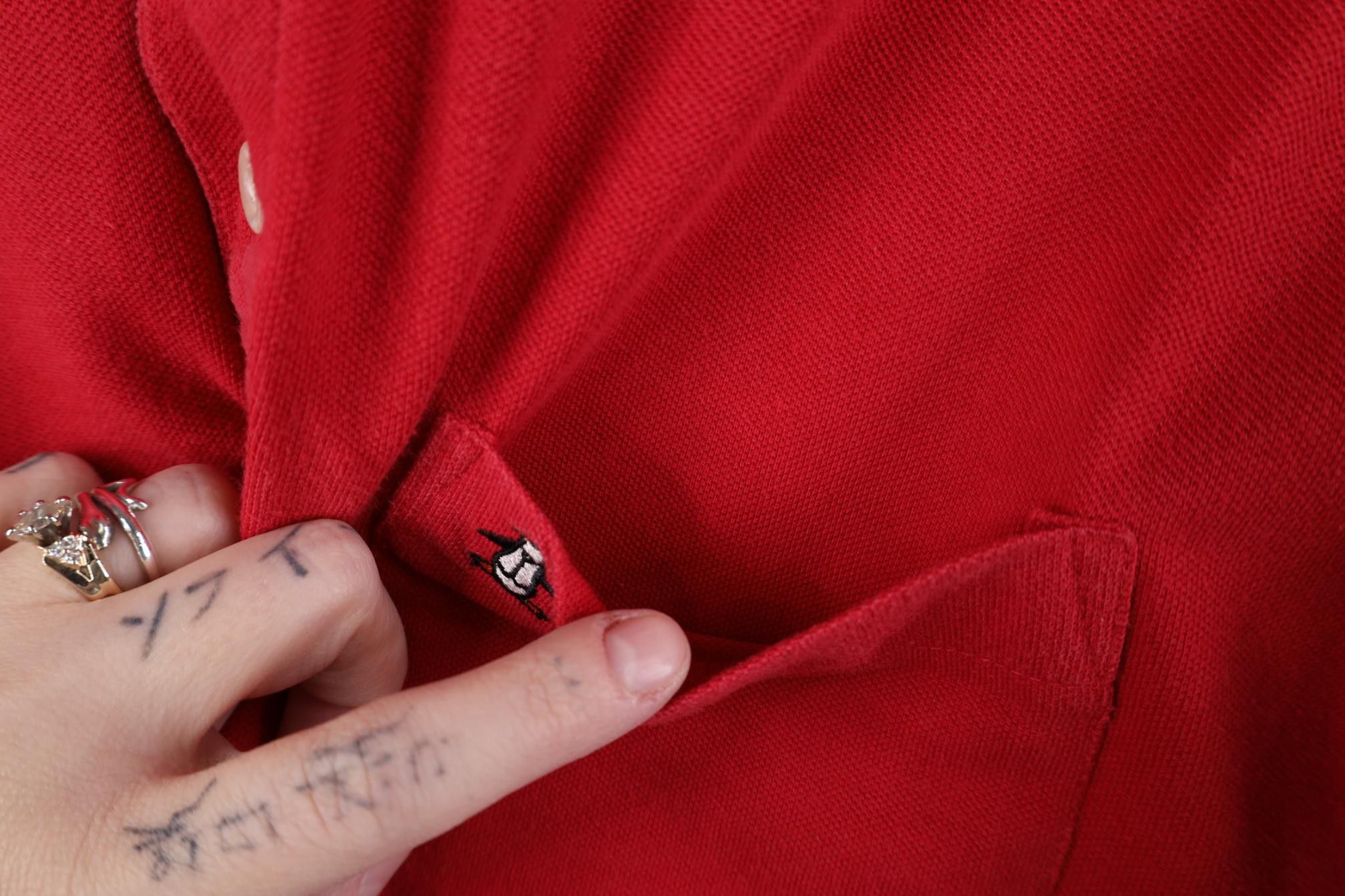 Vintage Vintage 80s 90s Streetwear Penguin Knit Golf Polo Shirt Red Size US M / EU 48-50 / 2 - 5 Thumbnail