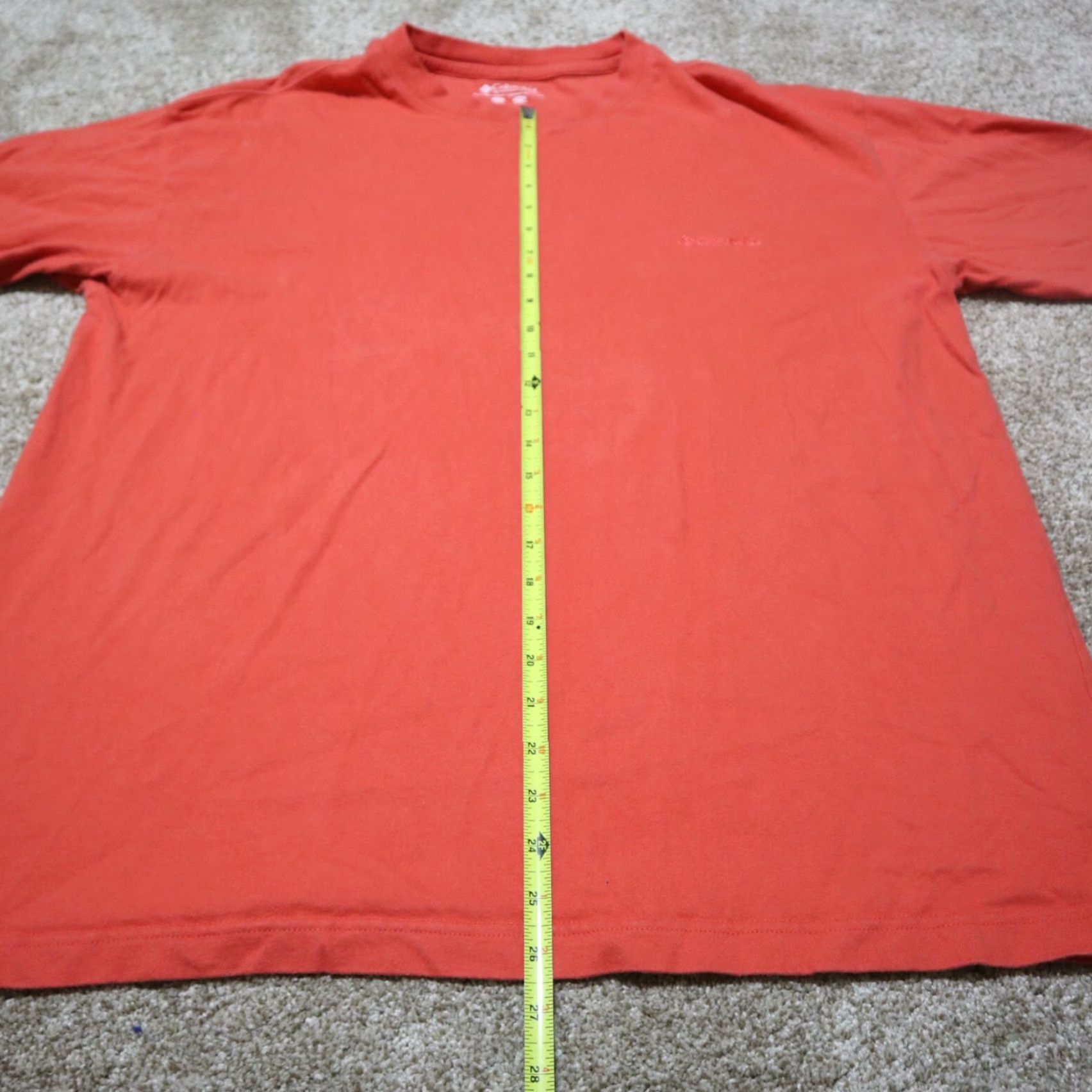 Vintage Columbia T-Shirt Crew Neck Tee All Season 2XL Light Coral Heather Moisture Wicking UV Protection Men Size US XXL / EU 58 / 5 - 4 Thumbnail