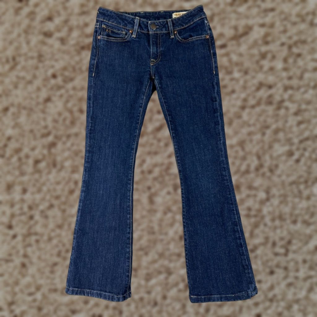 Vintage VINTAGE Revolution Jeans Womens 27 Blue Denim Dark Wash Bootcut Bell Flare Jeans Size 27" / US 4 / IT 40 - 1 Thumbnail