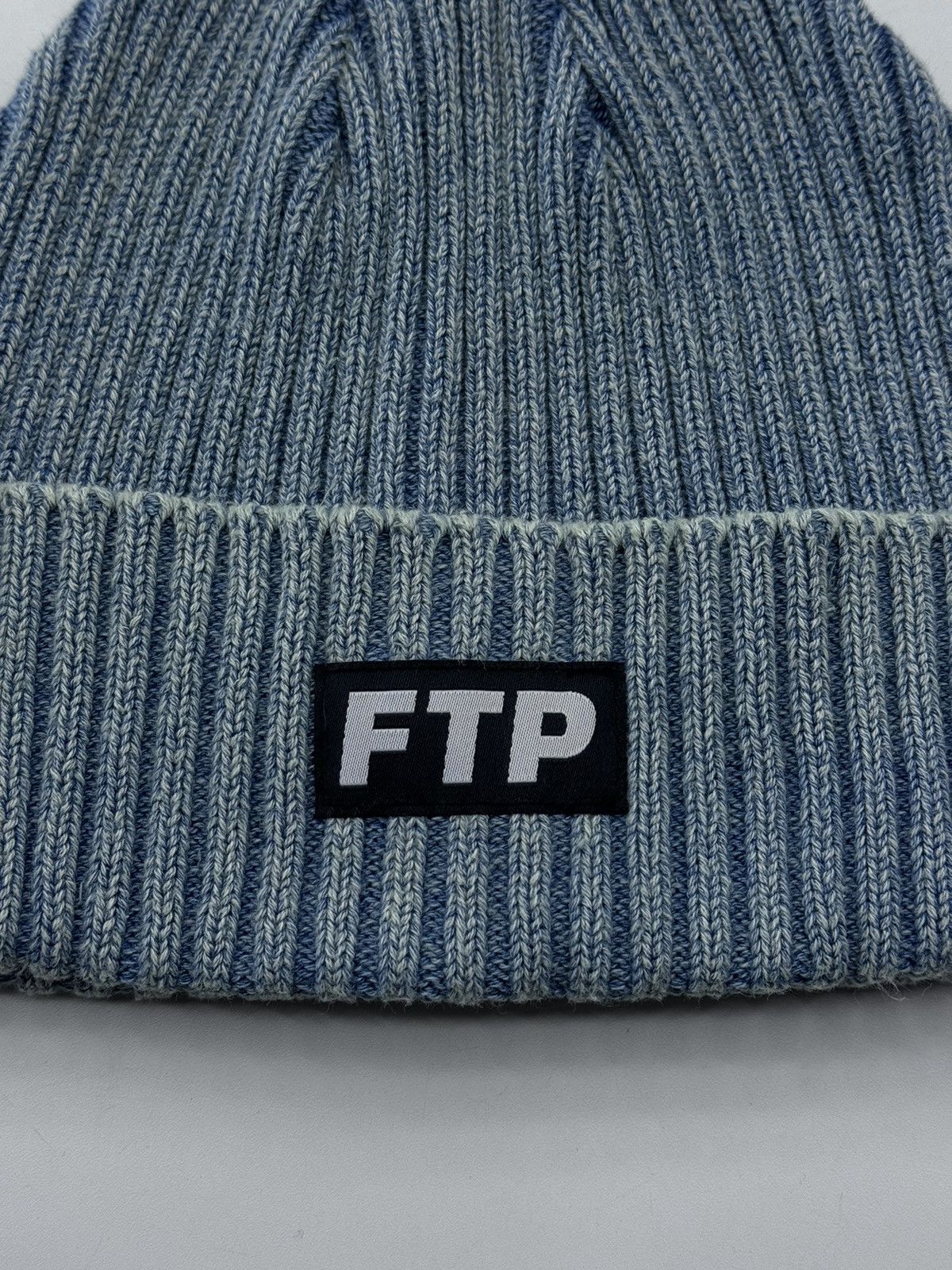 Fuck The Population FTP Beanie Denim Dye Logo Dirt Wash Size ONE SIZE - 2 Thumbnail