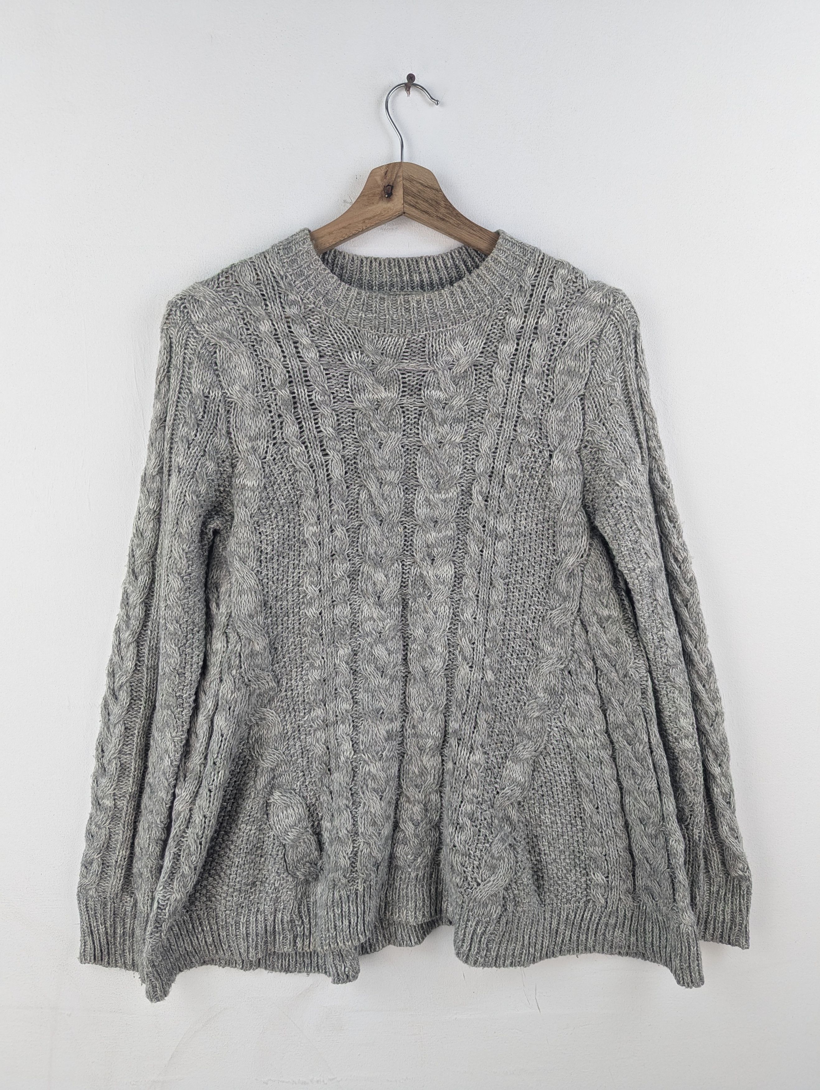 Aran Isles Knitwear × Japanese Brand × Vintage Vintage Knit Sweater Pattern by Raf Raf Size M / US 6-8 / IT 42-44 - 1 Thumbnail