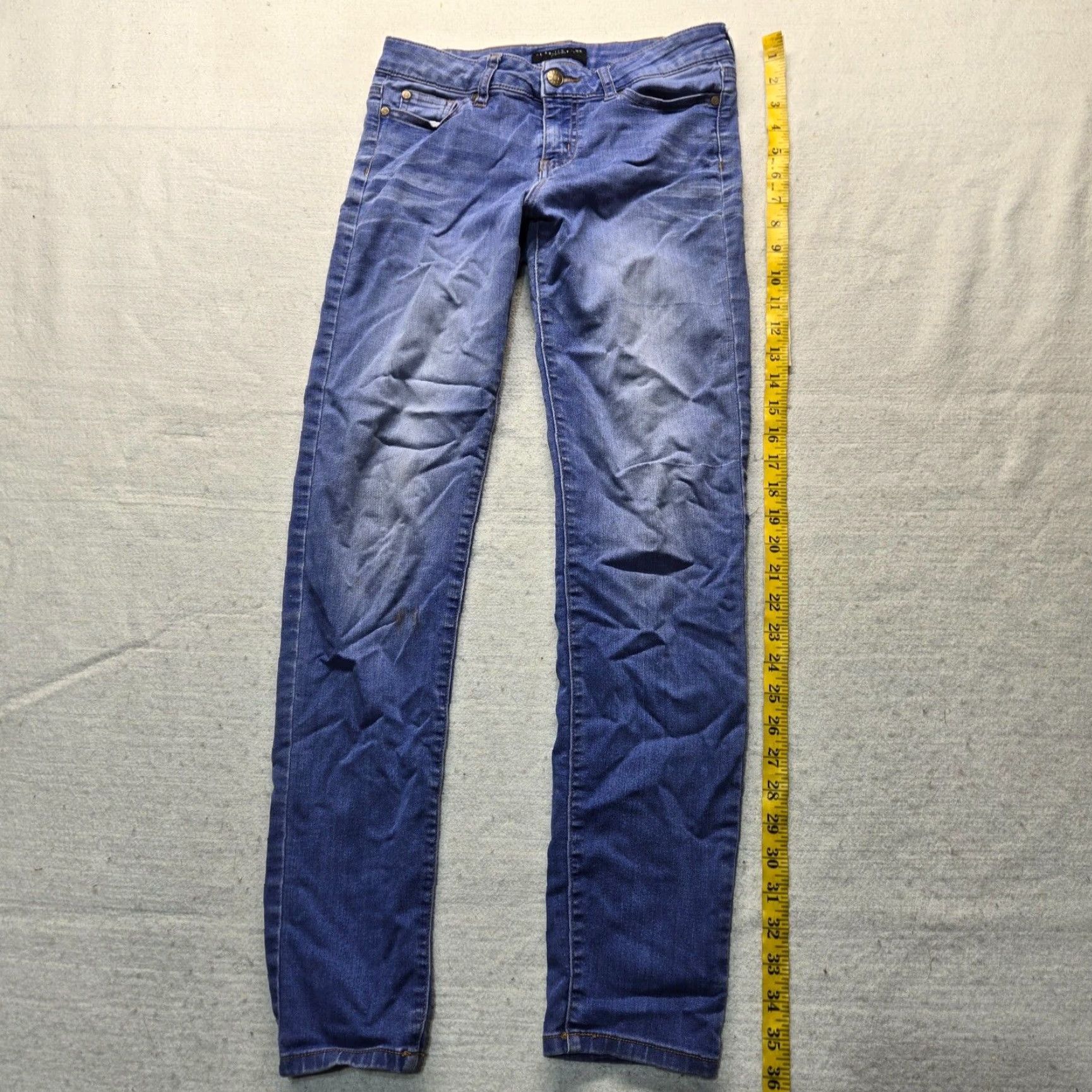 Vintage Celebrity Pink Jeans - Denim Skinny 14 Regular Blue Women's Pants, 5-Pocket, Low Rise, Zip, Cotton Blend, Machine Washable, Logo, Vintage: No, 0 Size 36" / US 14 / IT 50 - 7 Thumbnail