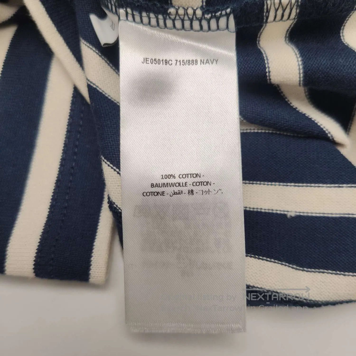 JW Anderson J.W.Anderson XS Cotton Colorblock Stripe Crewneck T-Shirt. Size US XS / EU 42 / 0 - 8 Thumbnail
