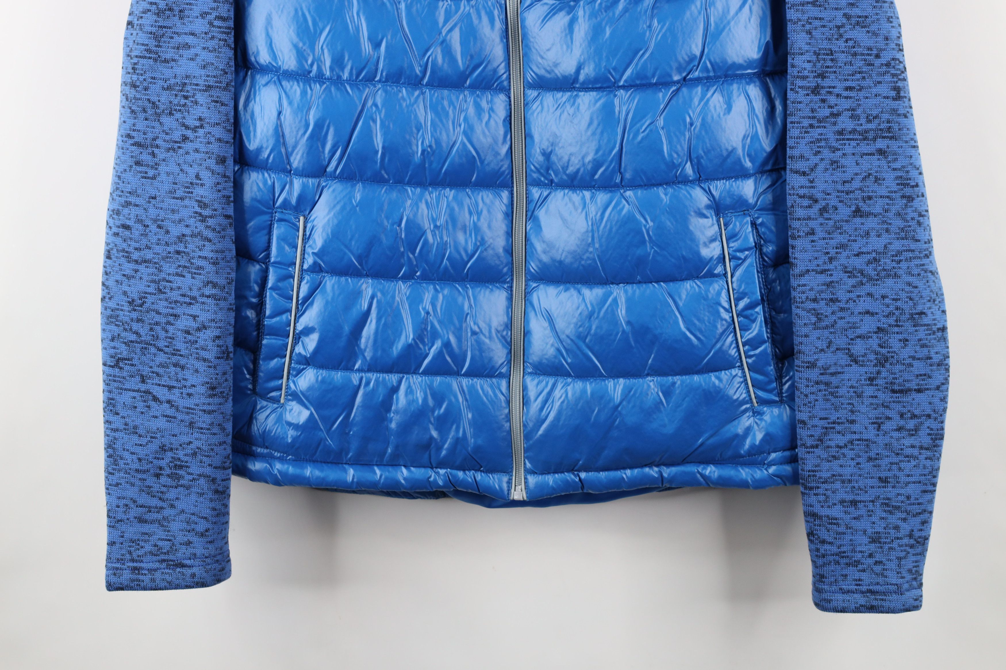 Vintage Vintage NFL Lions Football Puffer Sweater Jacket Blue Size XXL / US 16-18 / IT 52-54 - 3 Thumbnail