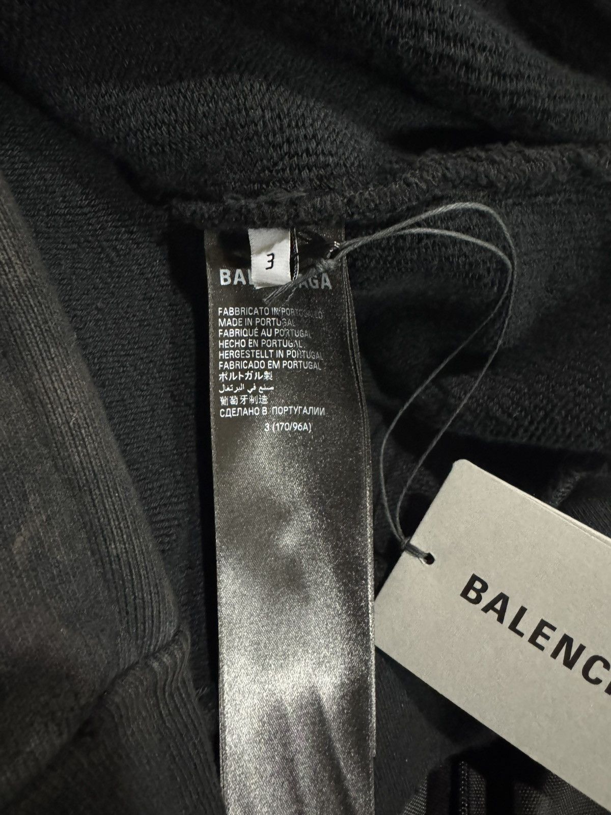 Balenciaga ⚠️RARE⚠️Balenciaga Paris Moon washed black Zip-up Hoodie Size US L / EU 52-54 / 3 - 12 Thumbnail
