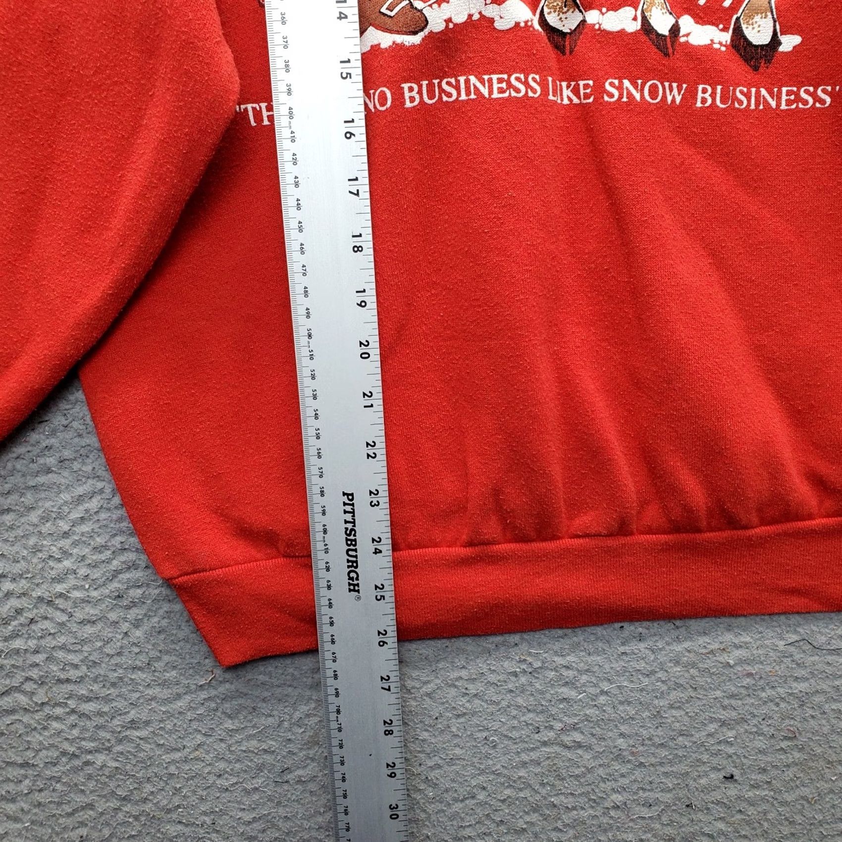 Vintage TNT Unisex XL Red Santa & Reindeers Christmas Sweatshirt Shirt Size US XL / EU 56 / 4 - 3 Thumbnail