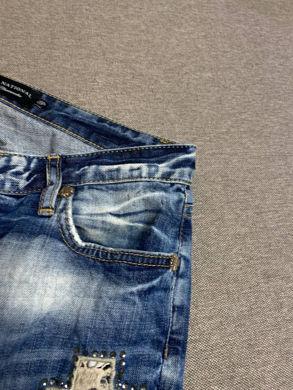 Japanese Brand × Vintage Vintage Japan Y2K Style stacked flared Distressed Camo Jeans Size US 28 / EU 44 - 16 Thumbnail