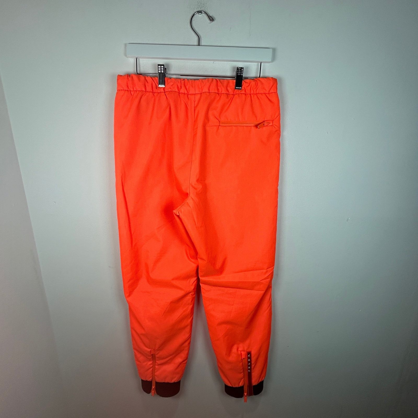 Prada Prada Orange Nylon Sweatpant Size S Size US 29 - 4 Thumbnail
