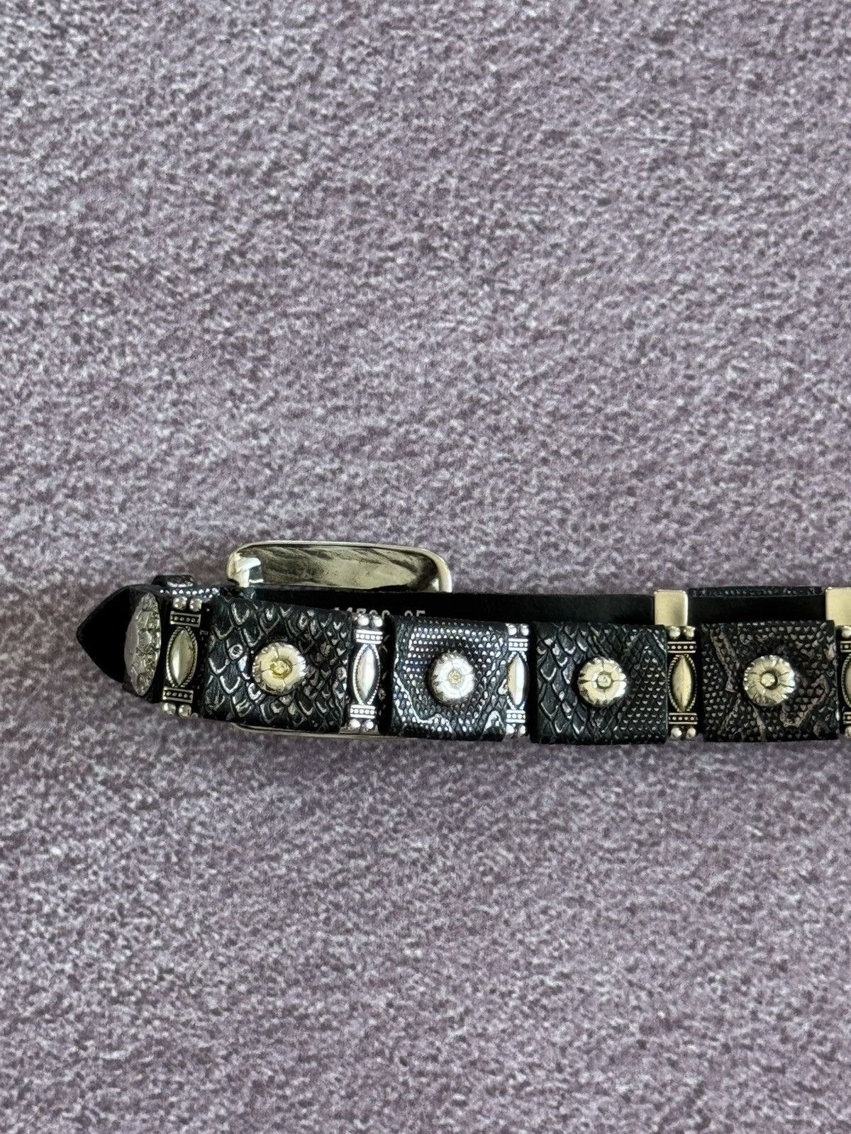 Japanese Brand Vintage Y2K Metal Belt Punk Emo Goth Japanese Style Black Size ONE SIZE - 10 Thumbnail
