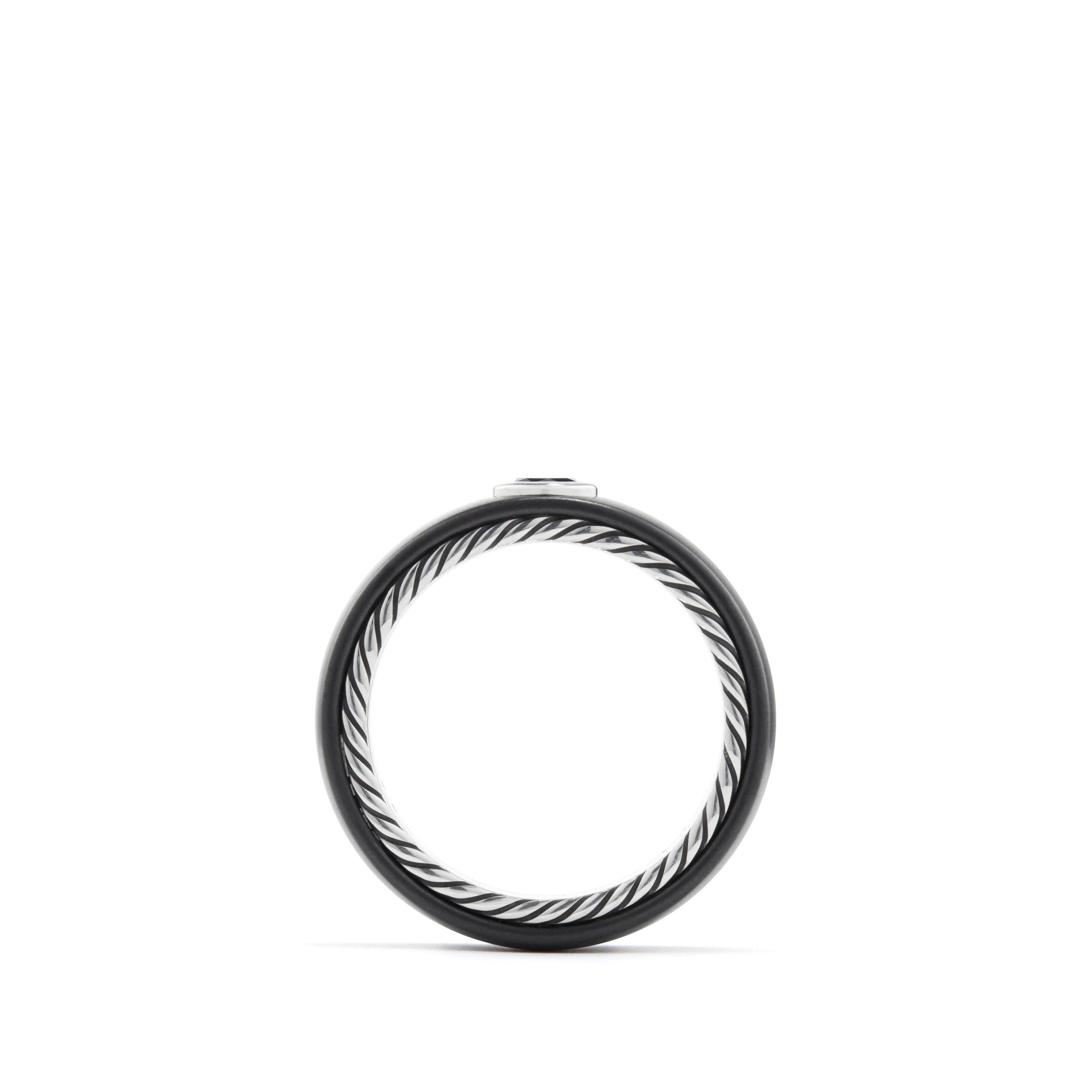 David Yurman o1w1db10526 R25040M/Size 6/ Streamline Band Ring in Black Size ONE SIZE - 2 Thumbnail