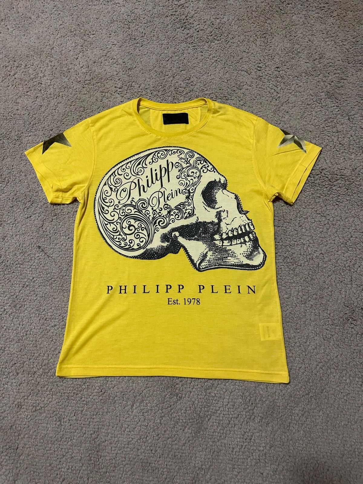 Philipp Plein T-Shirt Yellow Limited Edition Sz S
