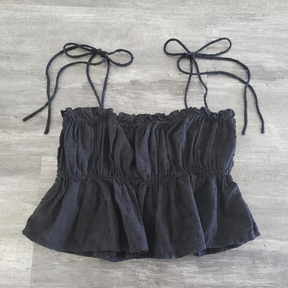 Shein Black Cinched SHEIN Cropped Tank Size M / US 6-8 / IT 42-44 - 1 Thumbnail
