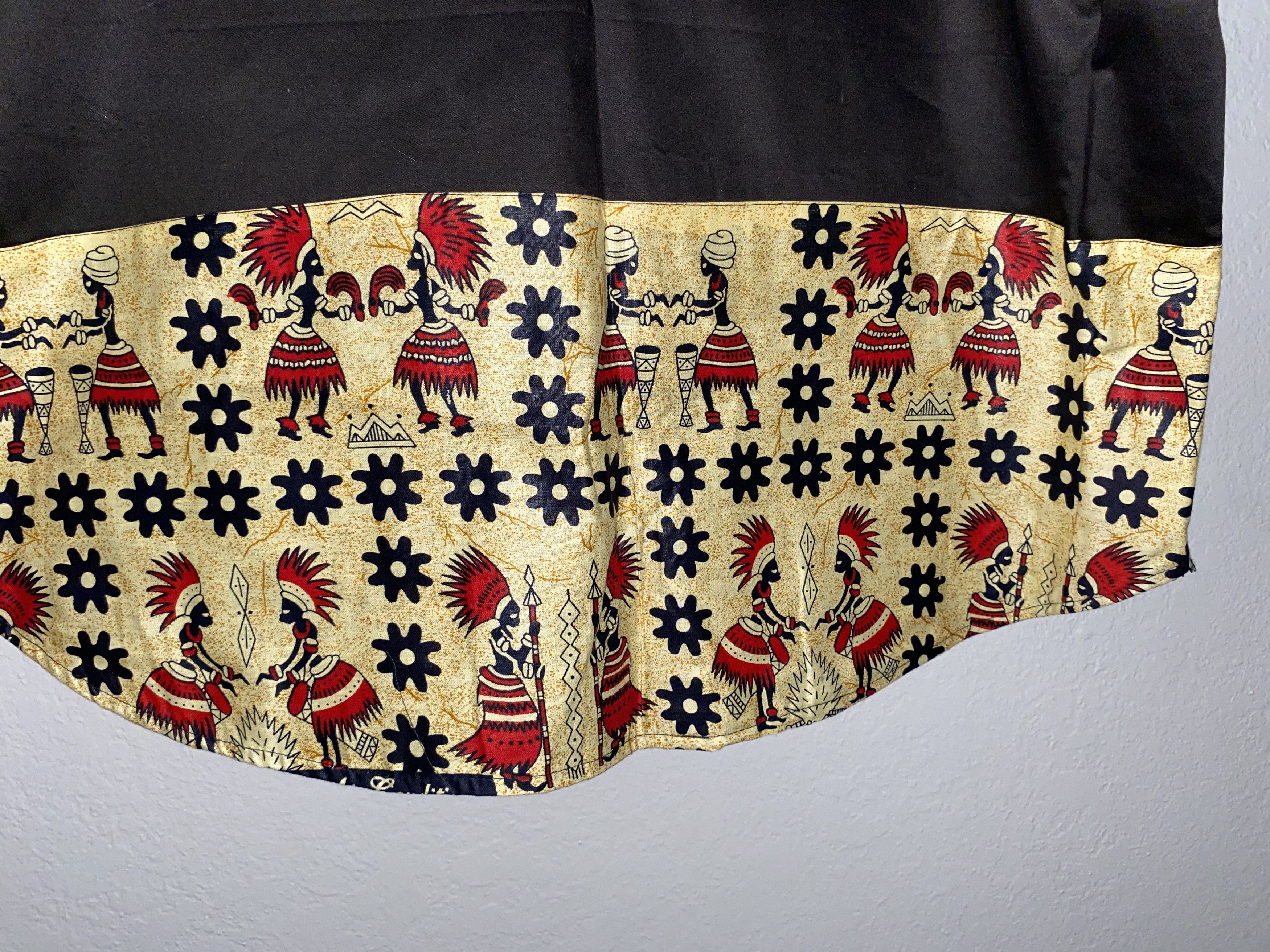 Handmade × Homemade Hand home made African Motif design t shirt Africa ghana ppl Size US XXL / EU 58 / 5 - 9 Thumbnail