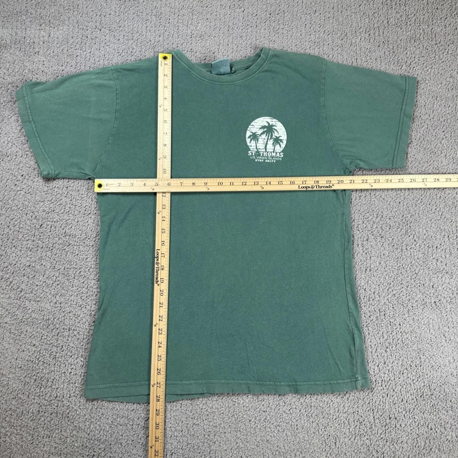 Other St Thomas Palm Tree T Shirt Green Mens L US Genuine Quality Size US L / EU 52-54 / 3 - 3 Thumbnail