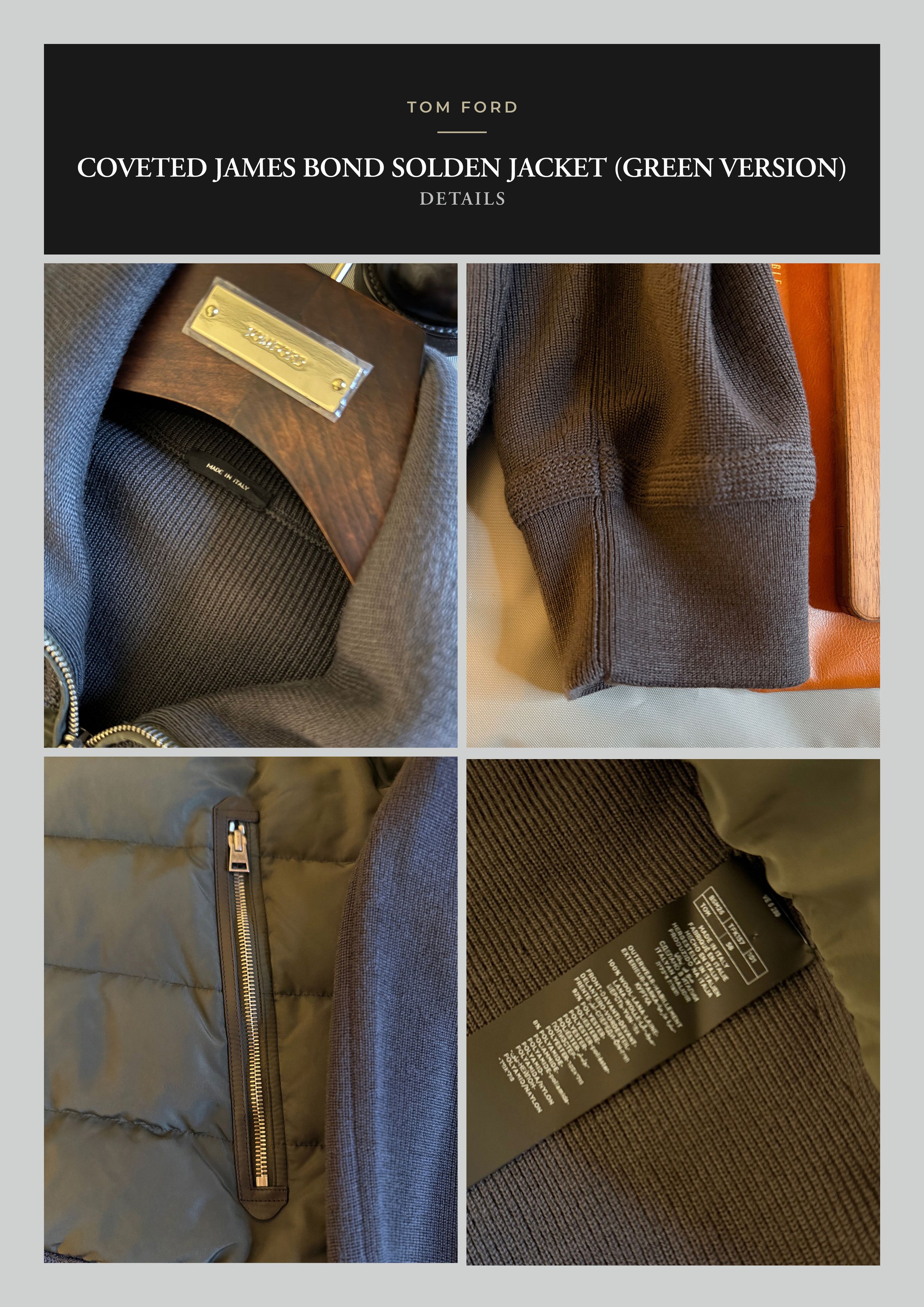 Tom Ford Fits smaller, Rare Coveted James Bond Spectre Jacket, Green Size US XXL / EU 58 / 5 - 23 Thumbnail