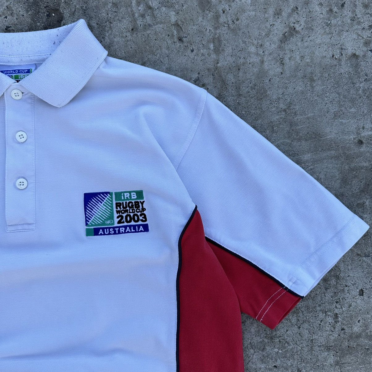 Vintage Vintage England Rugby League Polo Worl Cup 2003 Australia Size US M / EU 48-50 / 2 - 3 Thumbnail