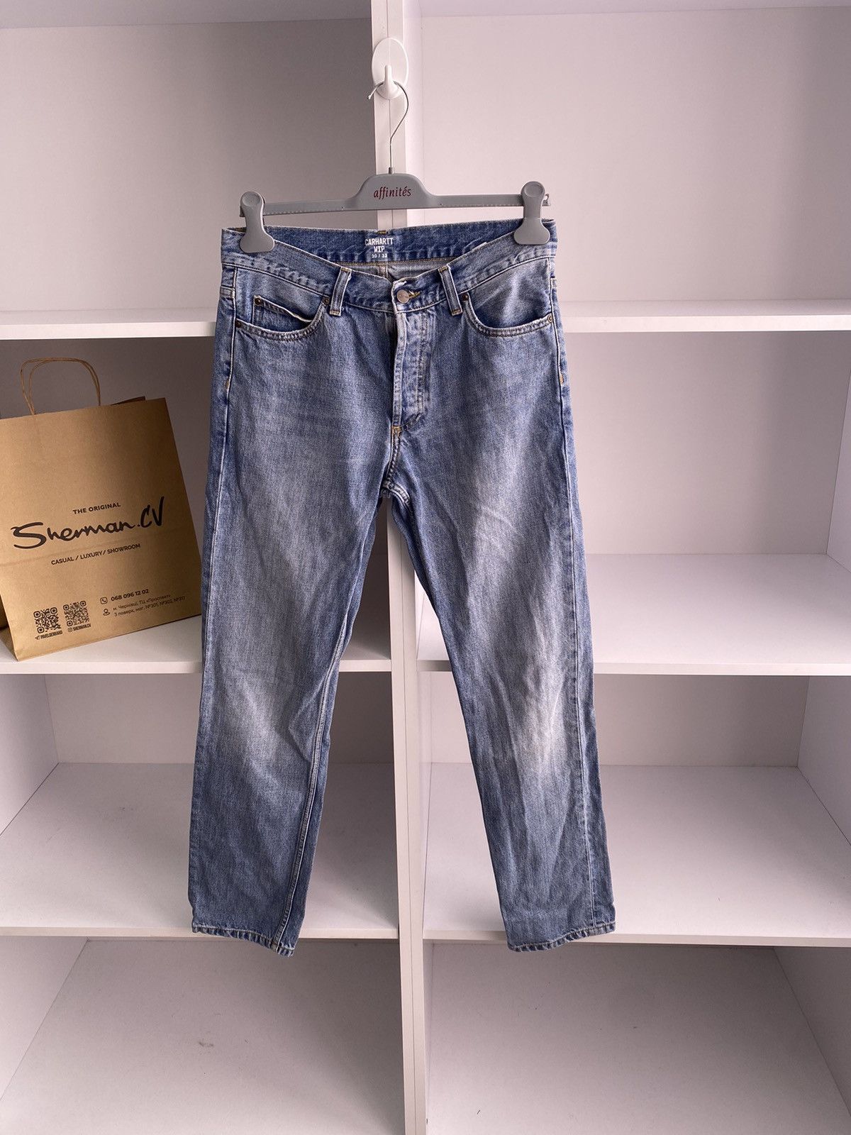 Carhartt × Vintage Vintage Carhartt Denim Blue Jeans Size US 30 / EU 46 - 5 Thumbnail