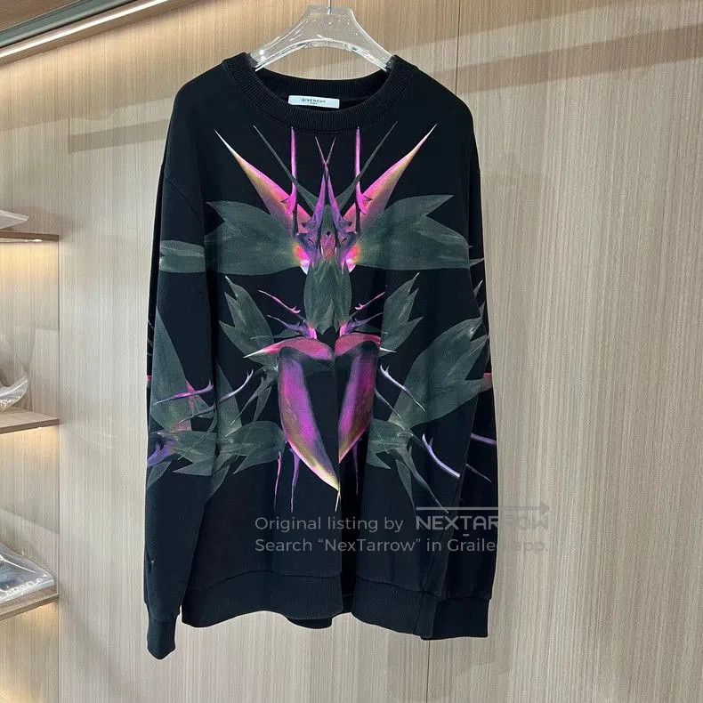 Givenchy Givenchy Black Paradise Bird Print Sweatshirt. Size US XL / EU 56 / 4 - 4 Thumbnail