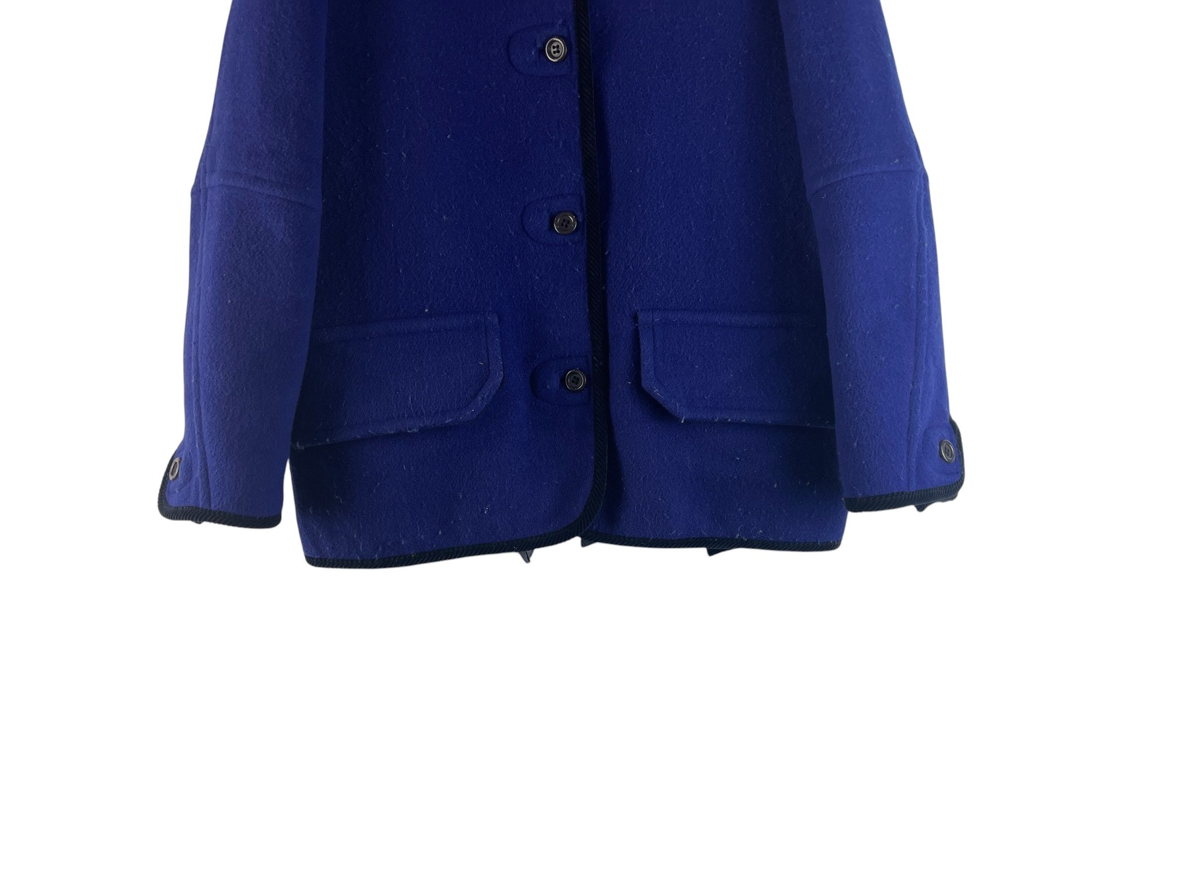 mercibeaucoup Mercibeaucoup A-net Blue Wool Short Coat Boxy Jacket Size US M / EU 48-50 / 2 - 10 Thumbnail