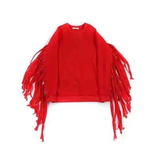 Japanese Brand Vintage Streetwear tassel long sleeve sweater Size US L / EU 52-54 / 3 - 4 Thumbnail