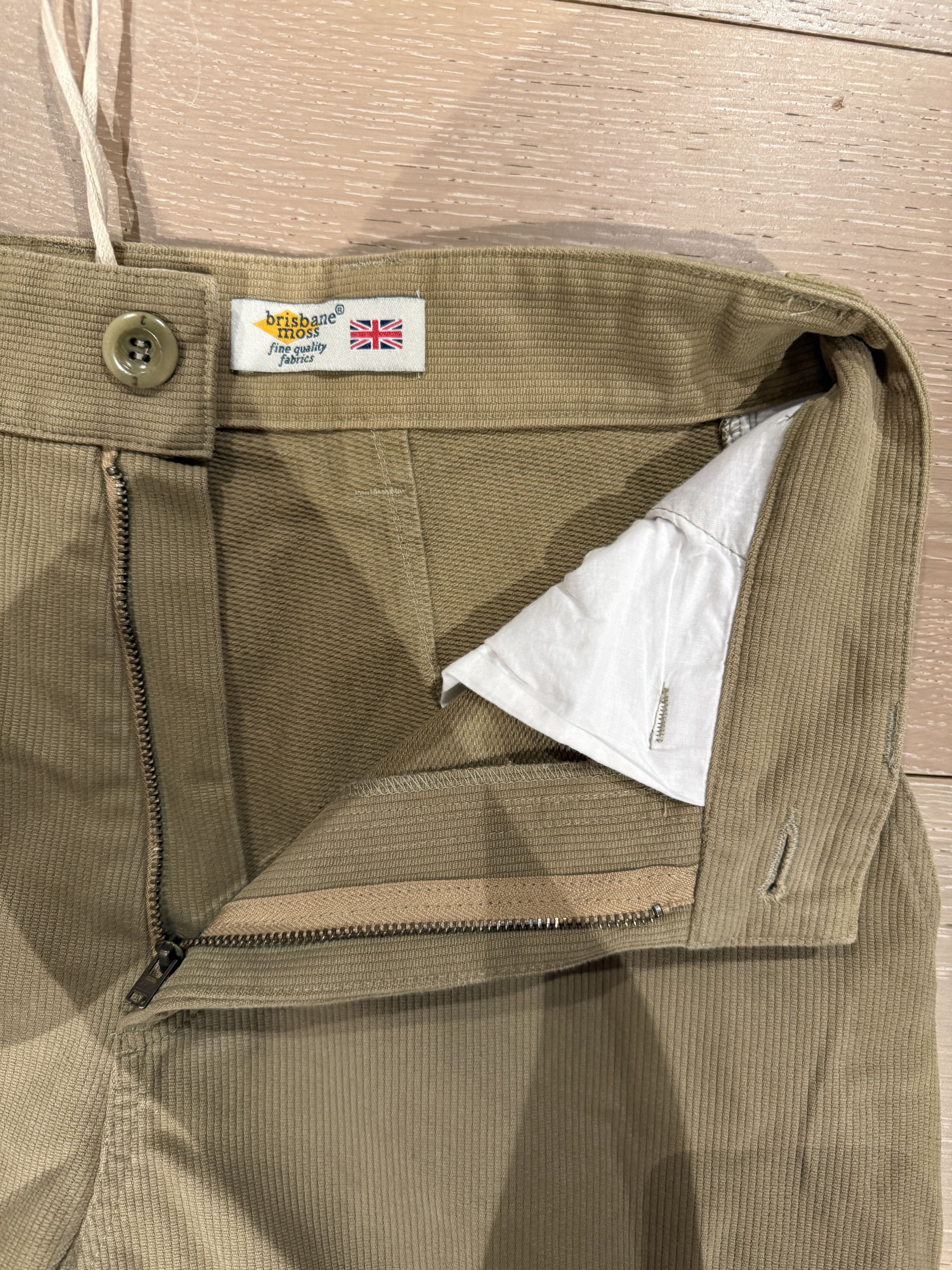 Other 💚 Thom Morison Wide Bedford Pant Fawn Small NEW Size US 32 / EU 48 - 9 Thumbnail