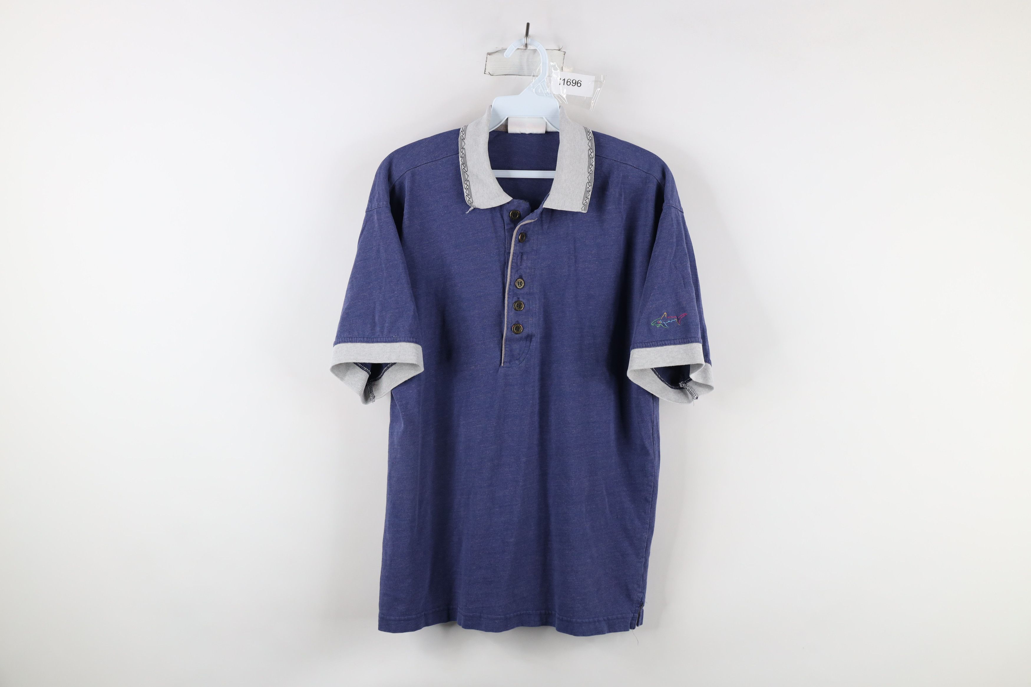 Reebok Vintage 90s Reebok Greg Norman Golf Polo Shirt Blue Size US M / EU 48-50 / 2 - 1 Thumbnail