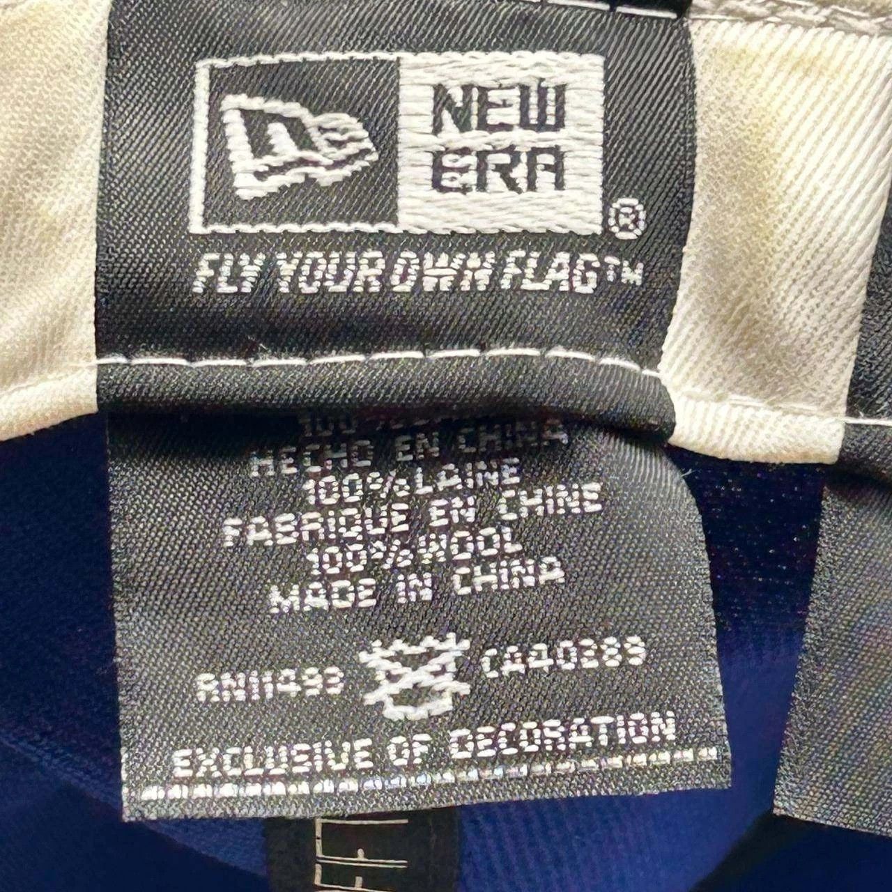 New Era Toronto Blue Jays Hat Men 8 Blue Gray MLB Fitted Cap Wool Size ONE SIZE - 3 Thumbnail
