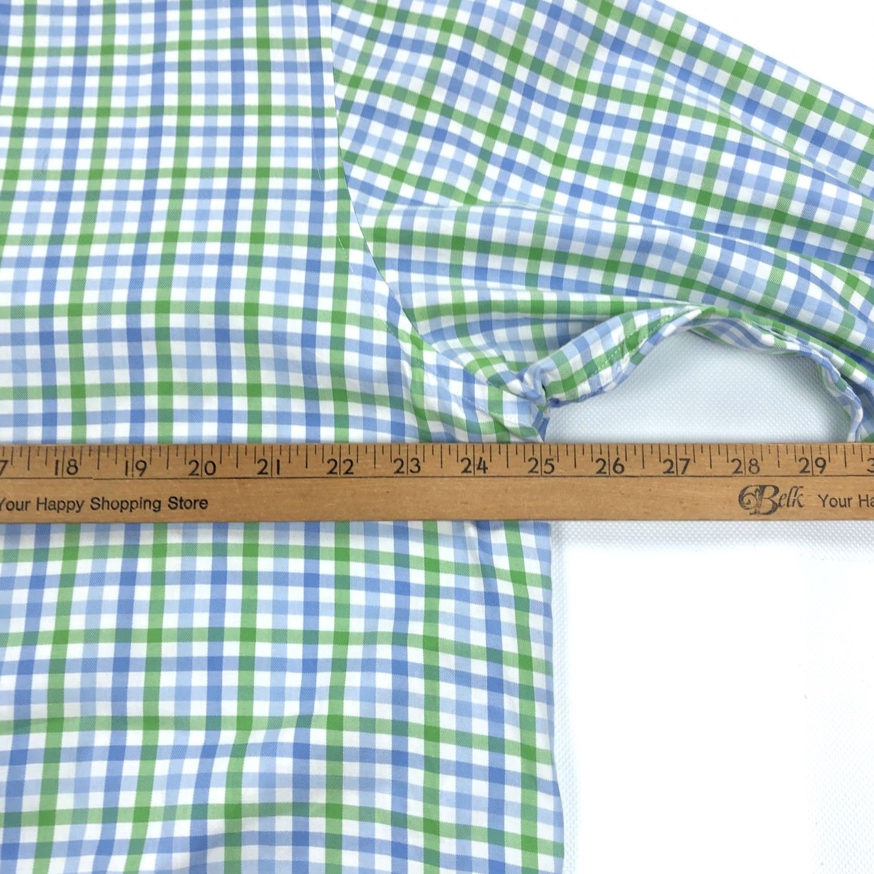 Vintage Pakeman Catto & Carter Button-Up Shirt Gingham Casual Business Travel Mens 16.5 XL Blue Green White Size US XL / EU 56 / 4 - 6 Thumbnail